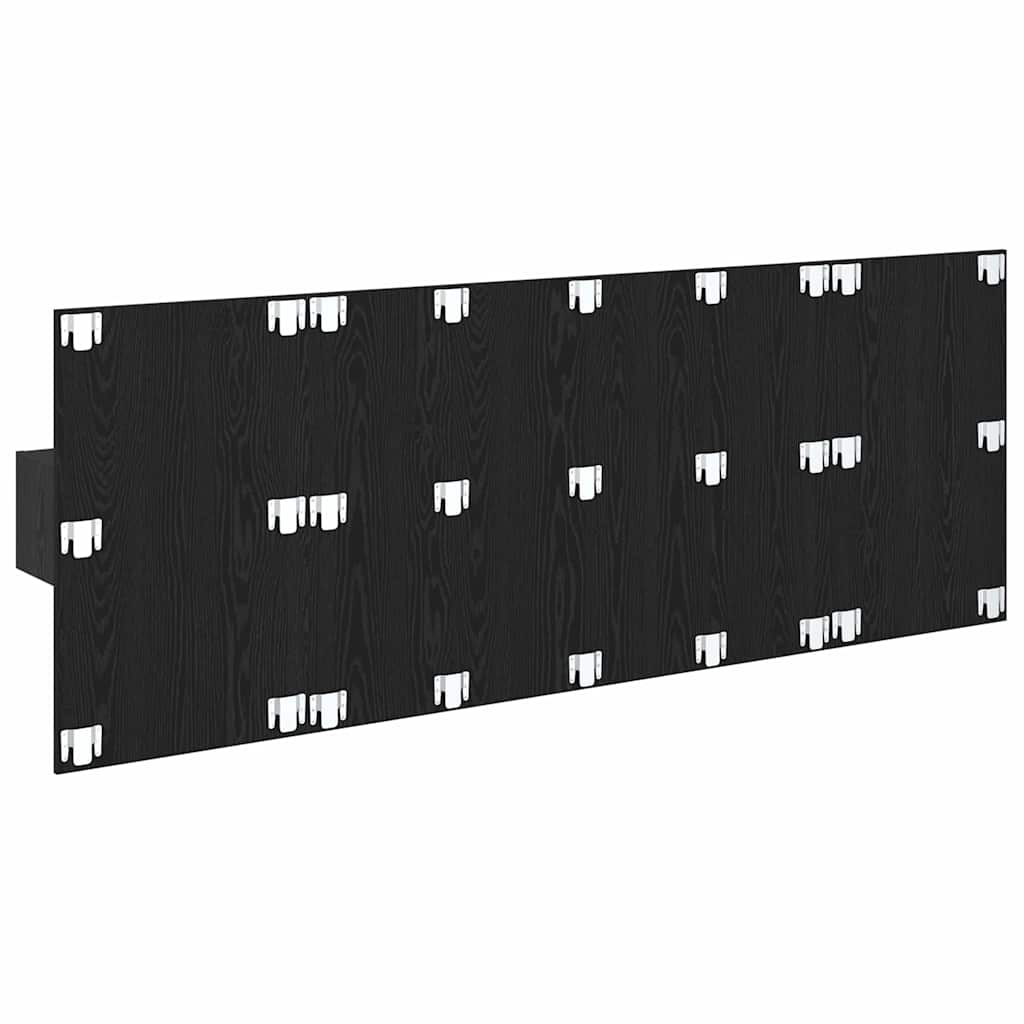 Tête de lit avec armoire 3 pcs Chêne noir Bois d'ingénierie - XIOS