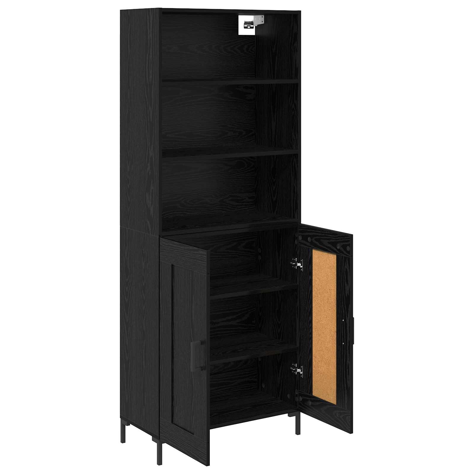 Haut Armoire Chêne noir 69,5 x 34 x 180 cm Bois d'ingénierie - XIOS