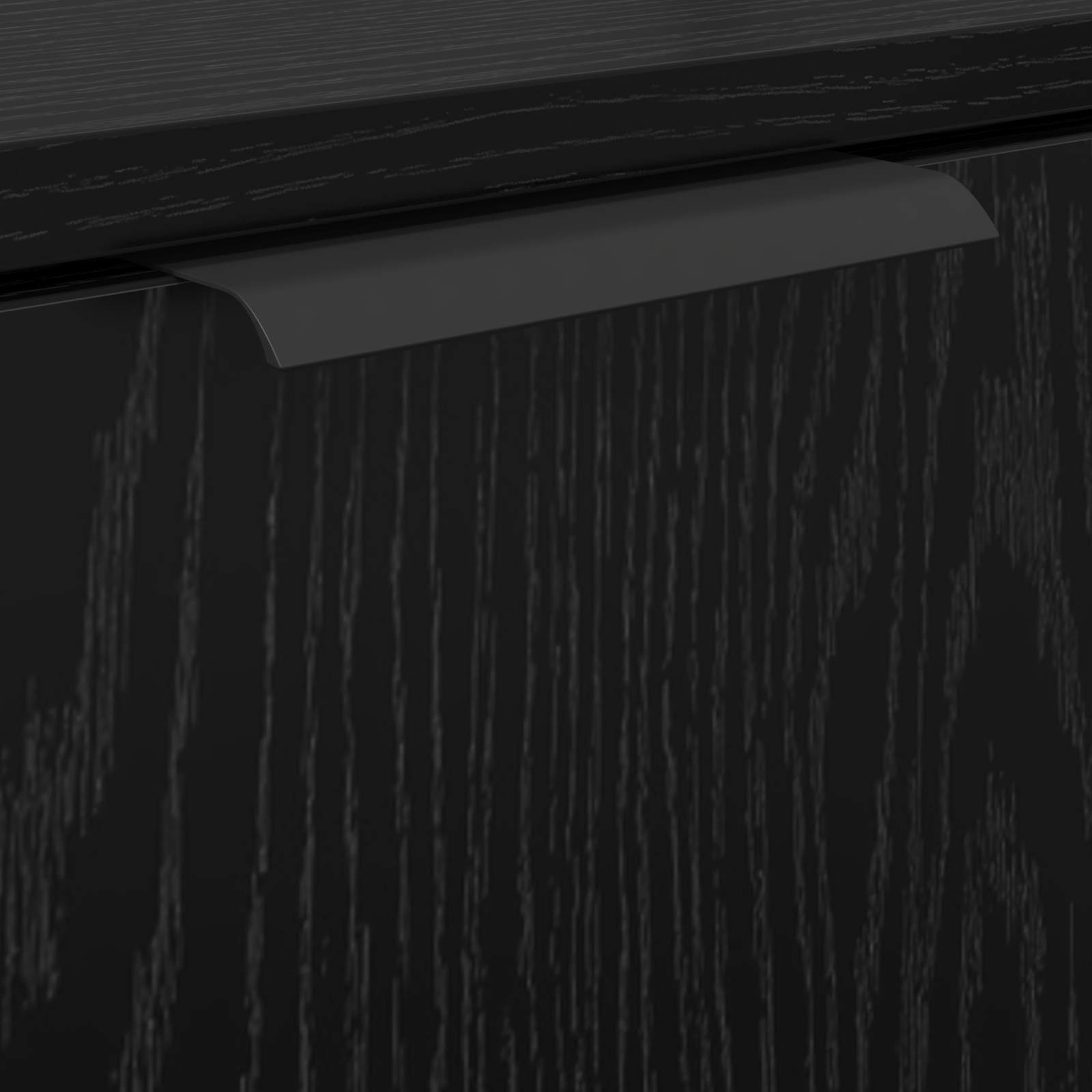 Ensemble de mobilier de salle de bain 3 pc Chêne noir