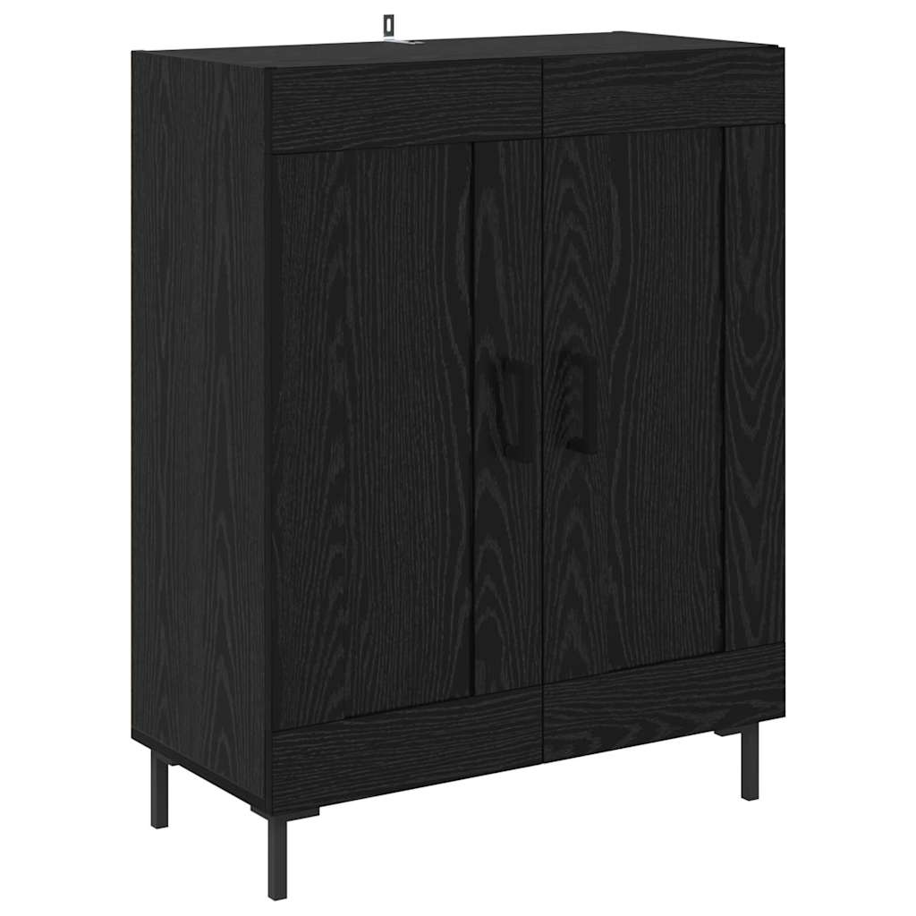 Haut Armoire 2 pcs Chêne noir Bois d'ingénierie - XIOS
