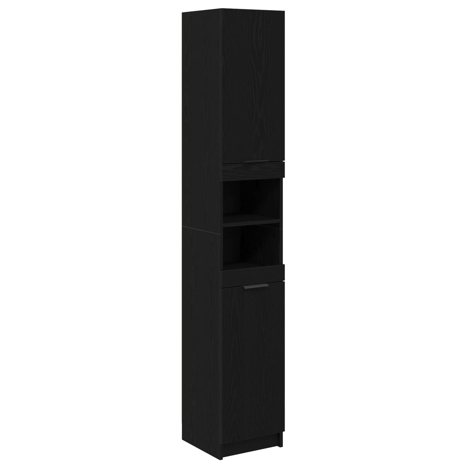 Ensemble de mobilier de salle de bain 5 pc Chêne noir - XIOS