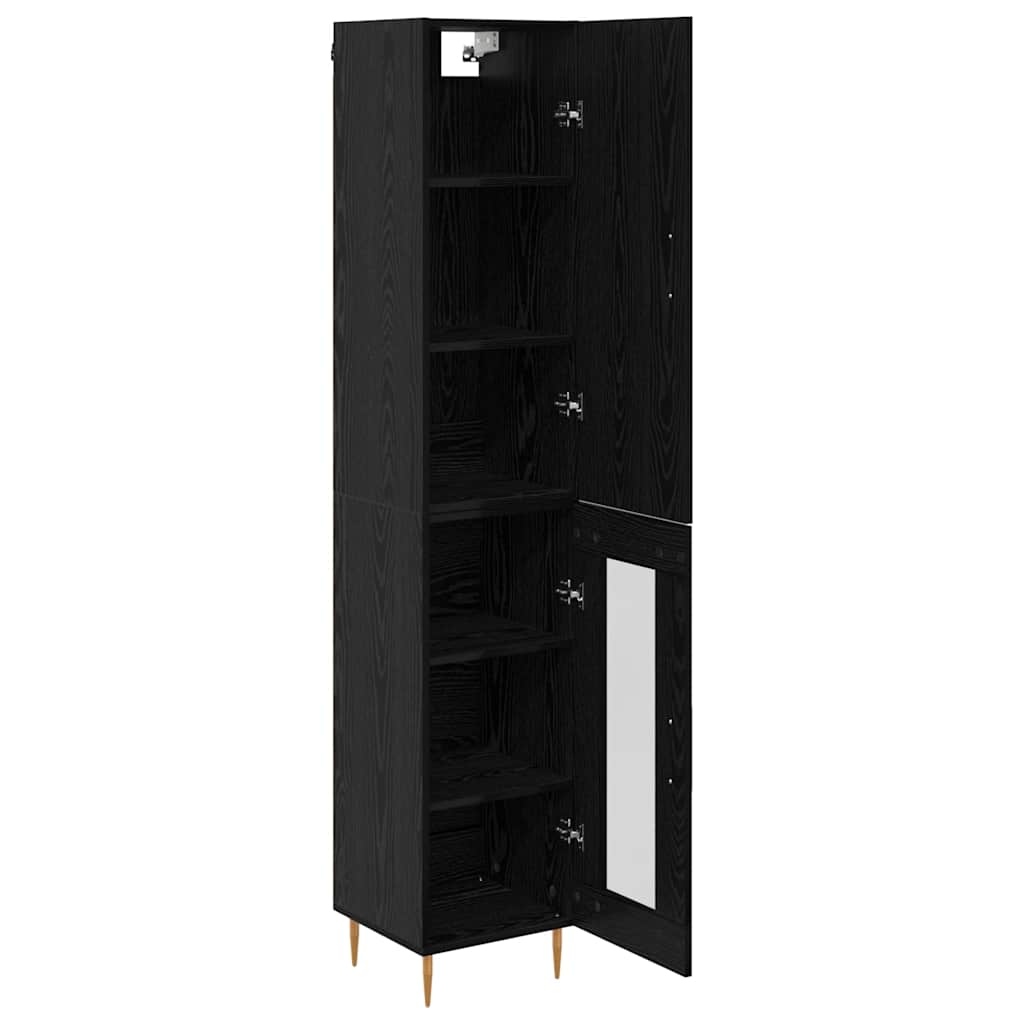Haut Armoire Chêne noir 34,5 x 34 x 180 cm Bois d'ingénierie - XIOS