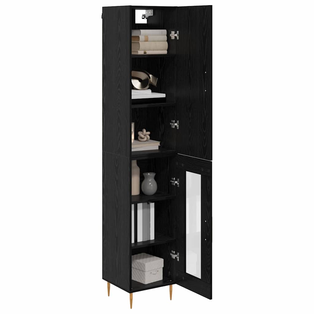 Haut Armoire Chêne noir 34,5 x 34 x 180 cm Bois d'ingénierie - XIOS
