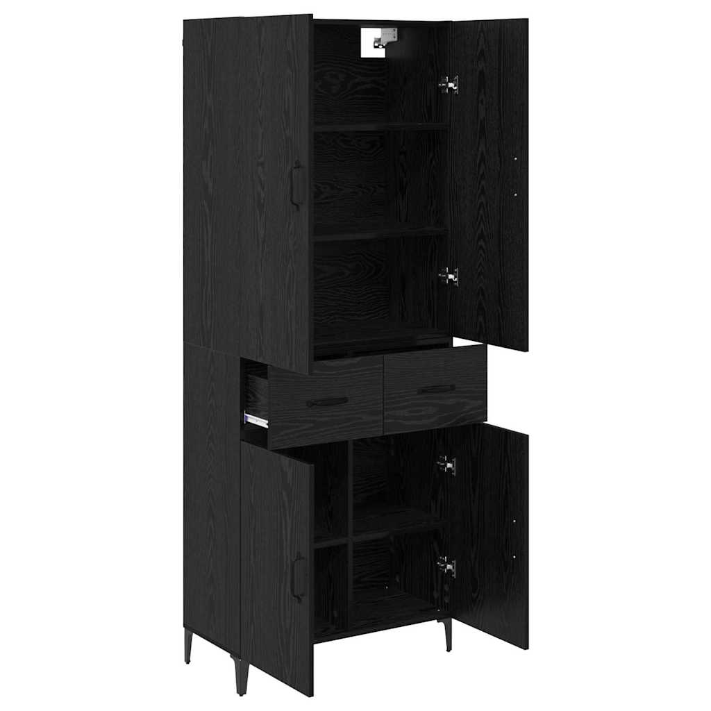 Haut Armoire Chêne noir 69,5 x 34 x 180 cm Bois d'ingénierie - XIOS