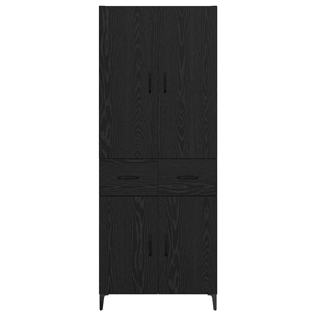 Haut Armoire Chêne noir 69,5 x 34 x 180 cm Bois d'ingénierie - XIOS