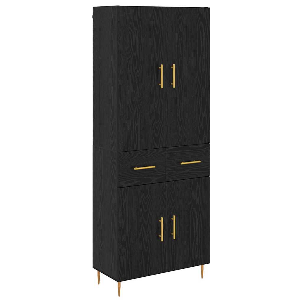 Haut Armoire Chêne noir 69,5 x 34 x 180 cm Bois d'ingénierie - XIOS