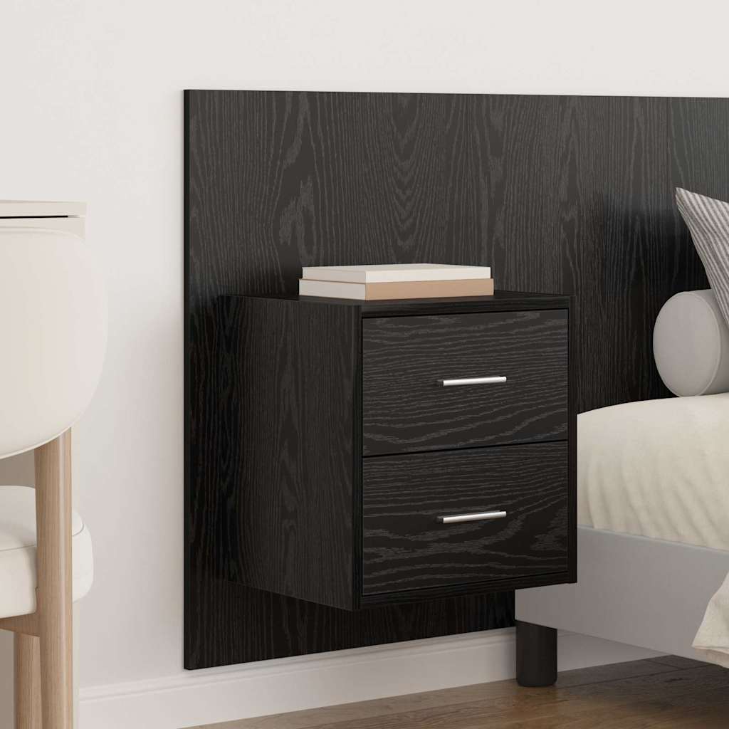 Tête de lit avec armoire Chêne noir 337 x 32,5 x 80 cm - XIOS