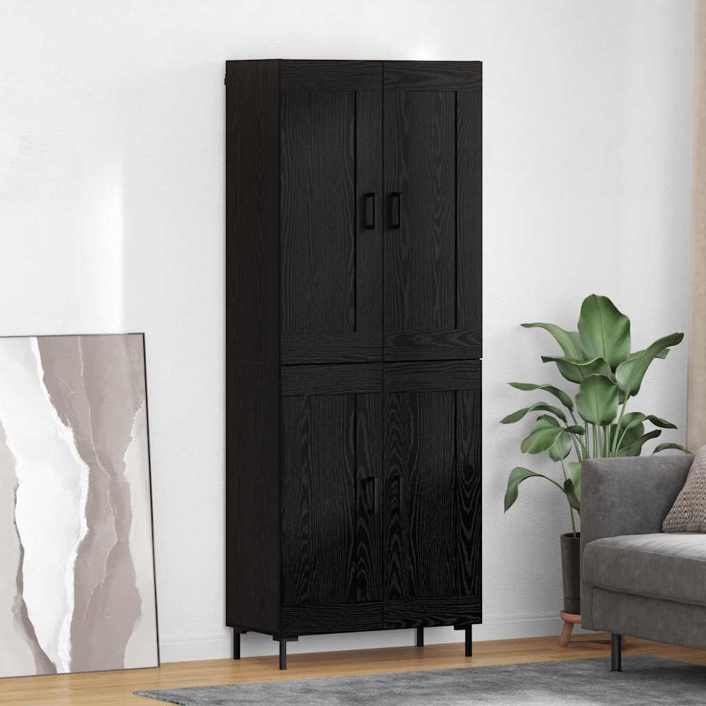 Haut Armoire Chêne noir 69,5 x 34 x 180 cm Bois d'ingénierie - XIOS