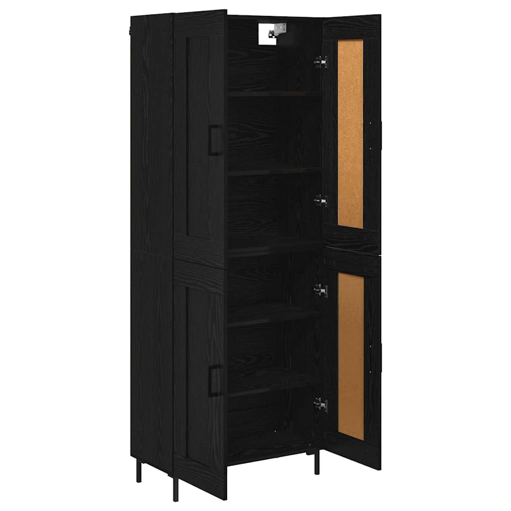 Haut Armoire Chêne noir 69,5 x 34 x 180 cm Bois d'ingénierie - XIOS