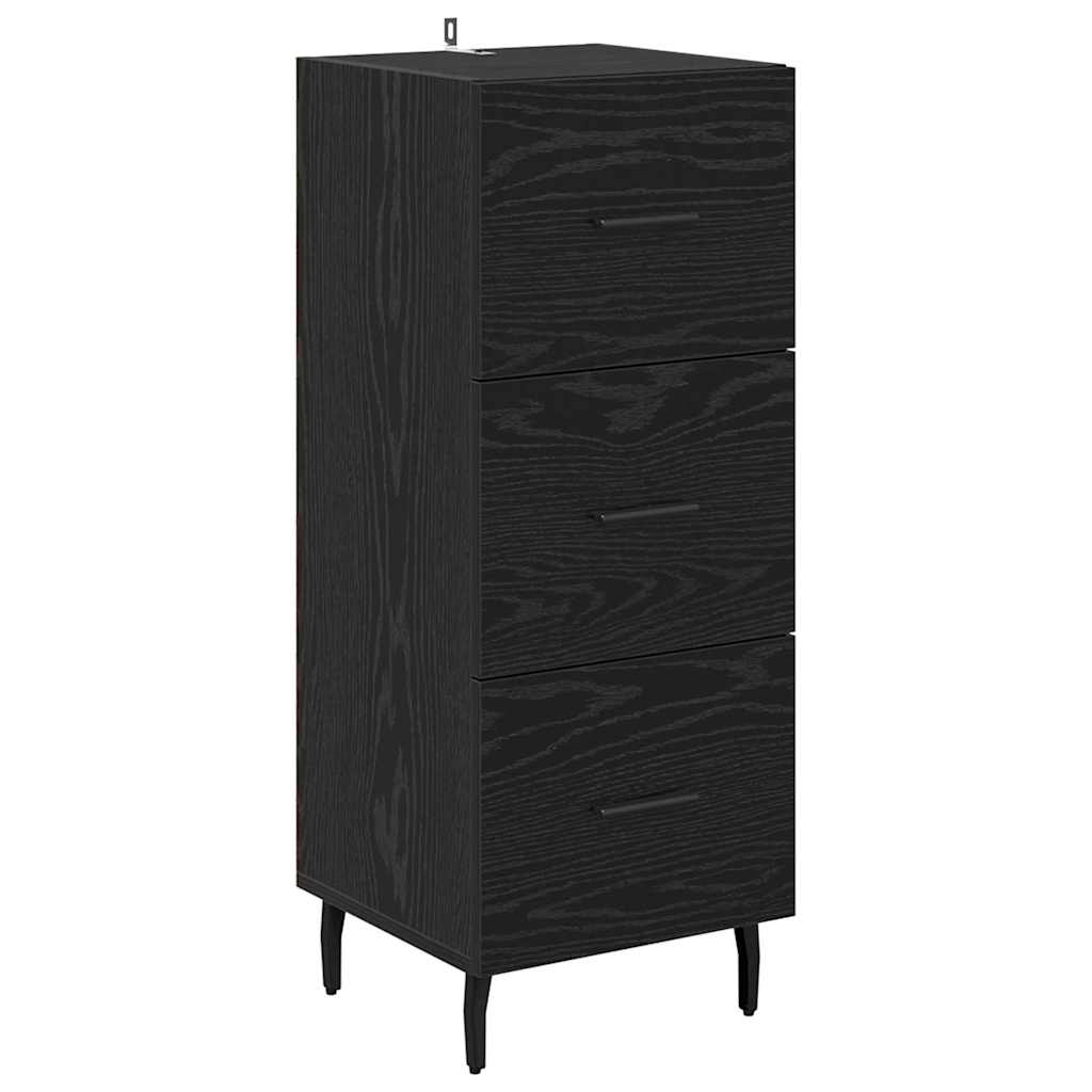 Haut Armoire Chêne noir 34,5 x 34 x 180 cm Bois d'ingénierie - XIOS