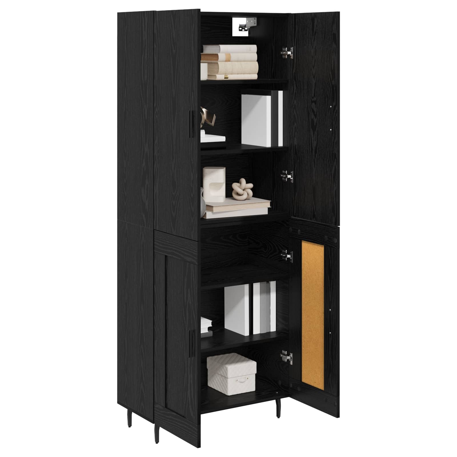 Haut Armoire Chêne noir 69,5 x 34 x 180 cm - XIOS