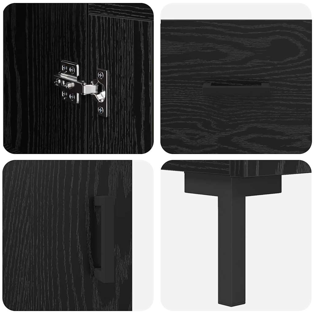 Haut Armoire Chêne noir 34,5 x 34 x 180 cm Bois d'ingénierie - XIOS