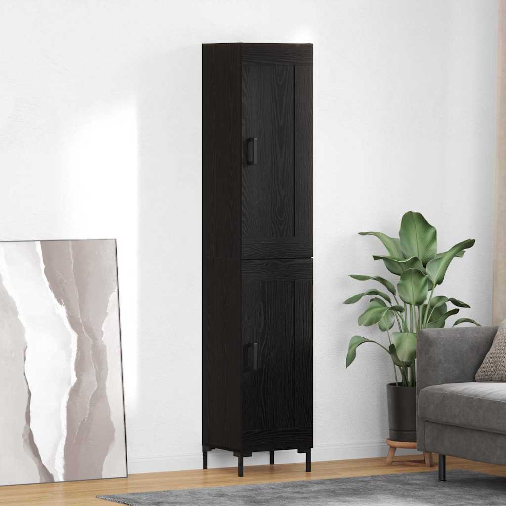 Haut Armoire Chêne noir 34,5 x 34 x 180 cm Bois d'ingénierie - XIOS