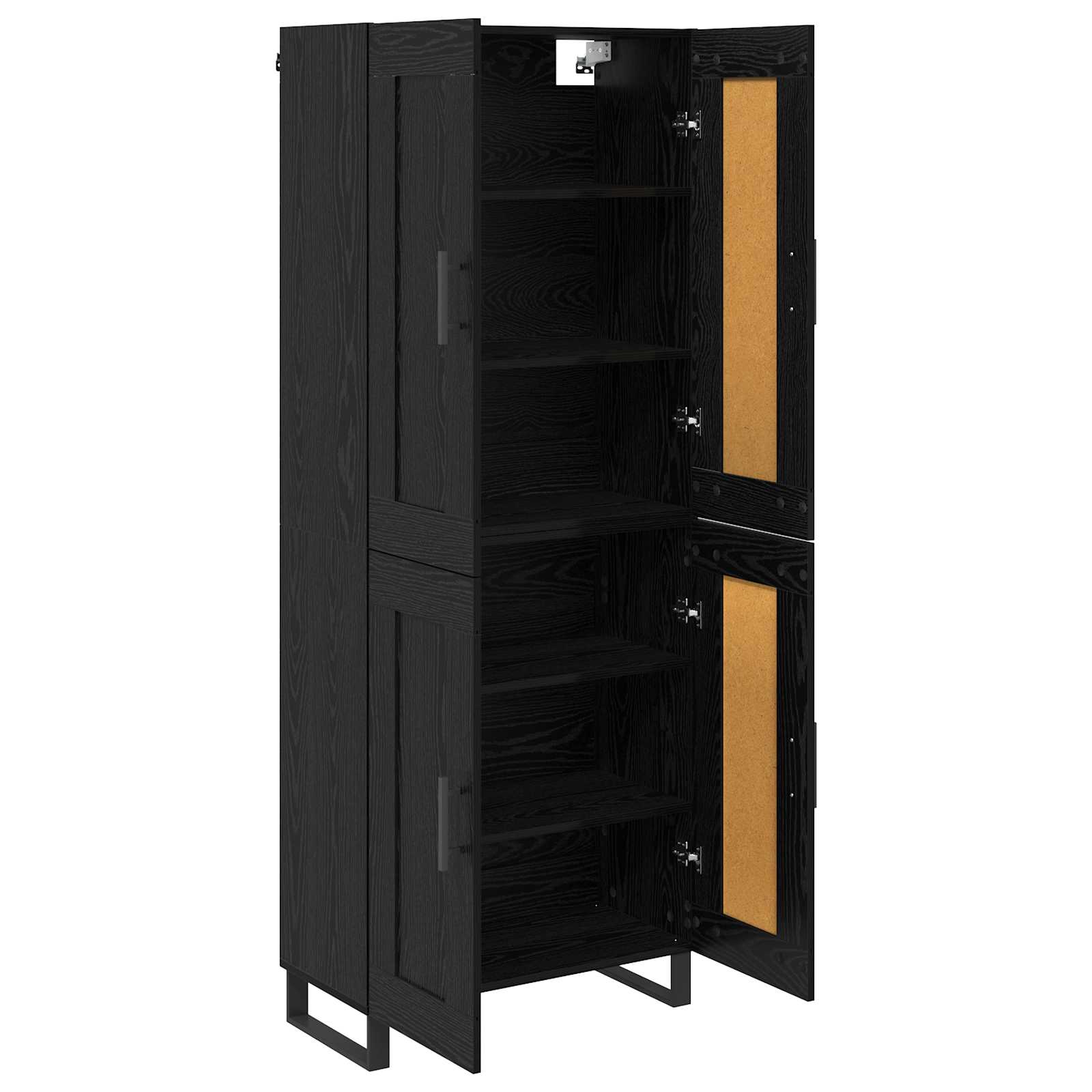 Haut Armoire Chêne noir 69,5 x 34 x 180 cm Bois d'ingénierie - XIOS