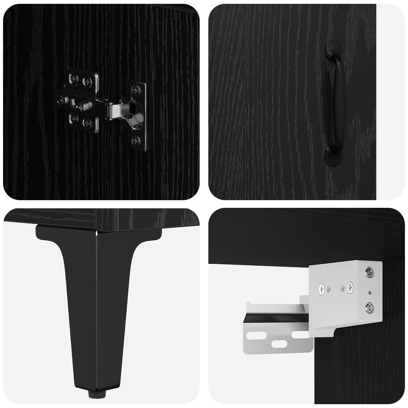 Haut Armoire Chêne noir 69,5 x 34 x 180 cm Bois d'ingénierie - XIOS