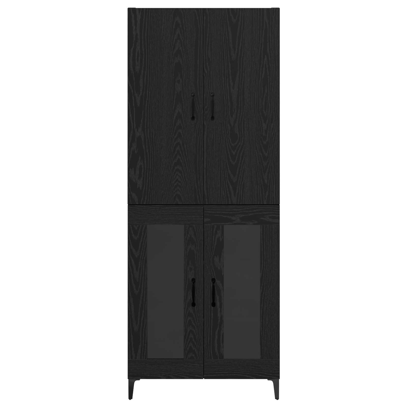 Haut Armoire Chêne noir 69,5 x 34 x 180 cm Bois d'ingénierie - XIOS