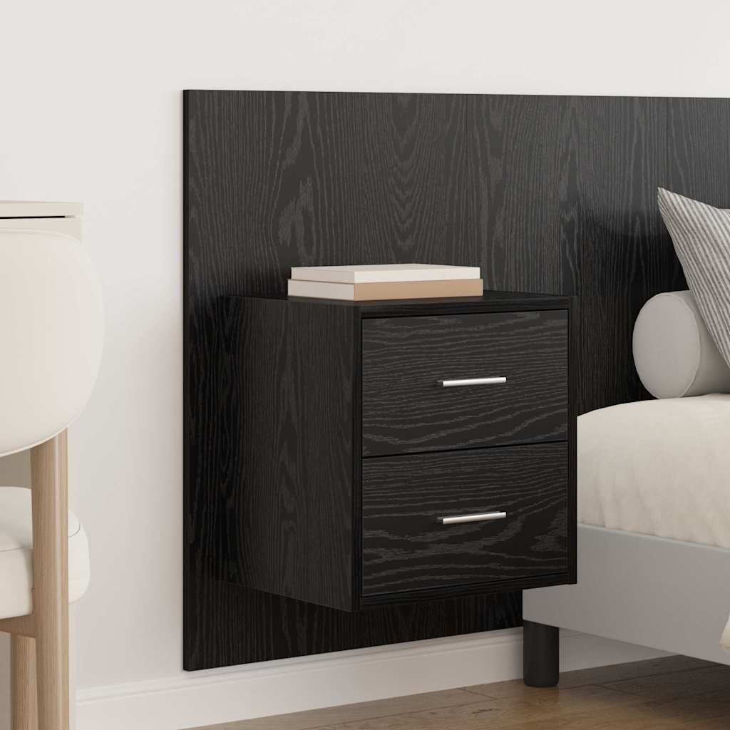 Tête de lit avec armoire 3 pcs Chêne noir Bois d'ingénierie - XIOS