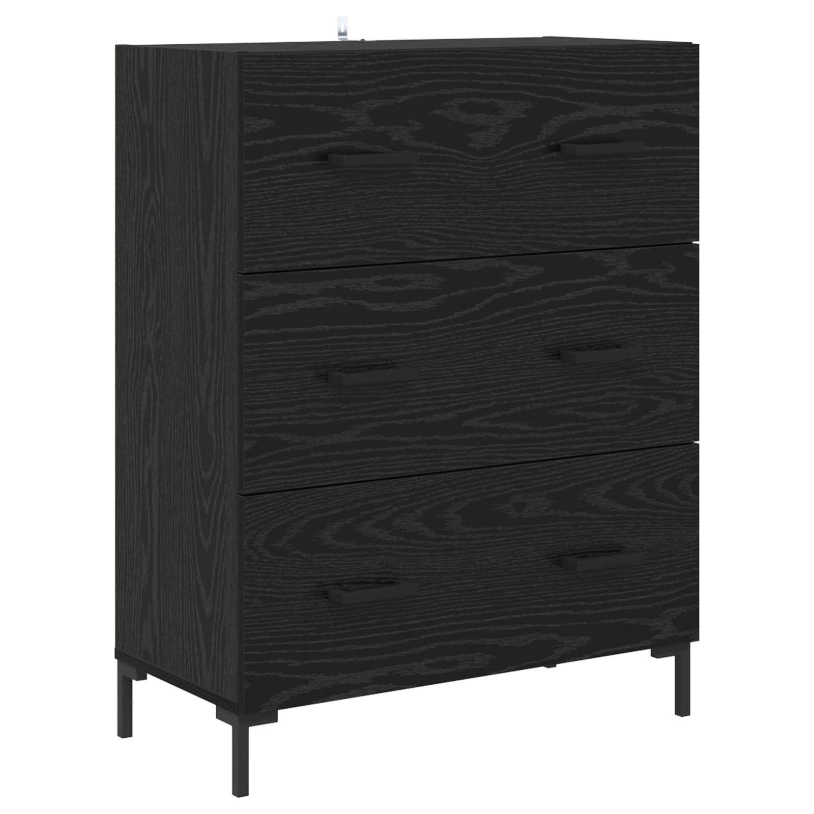 Haut Armoire Chêne noir 69,5 x 34 x 180 cm Bois d'ingénierie - XIOS