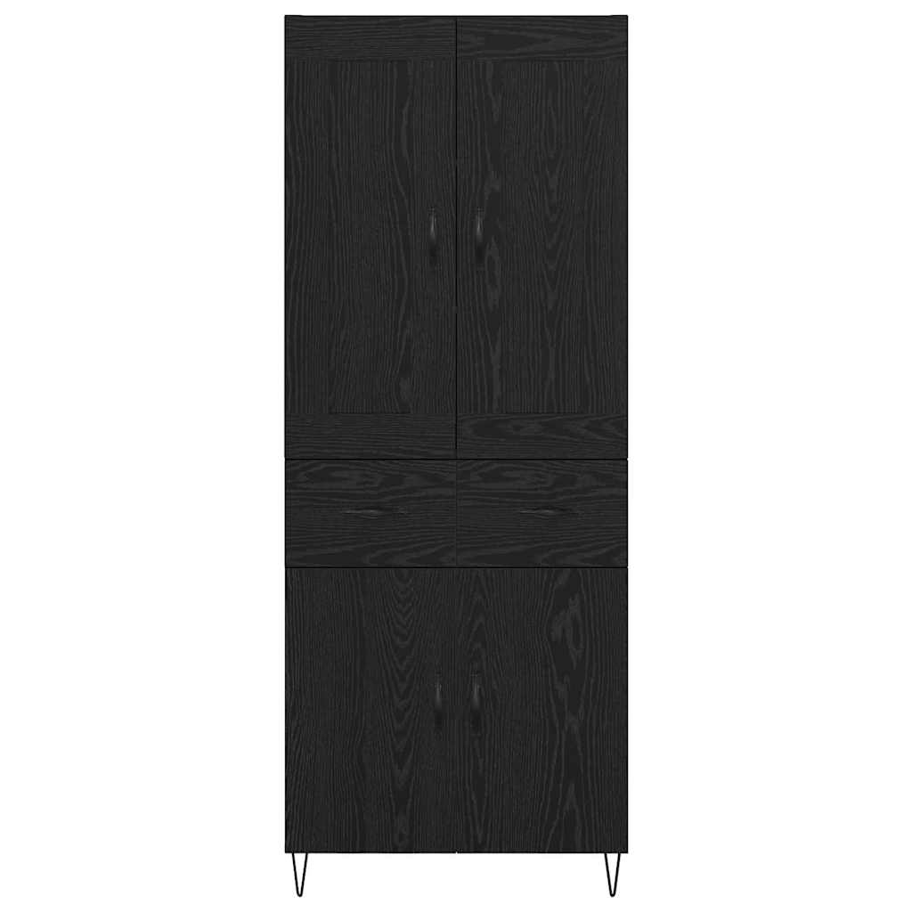 Haut Armoire Chêne noir 69,5 x 34 x 180 cm Bois d'ingénierie - XIOS