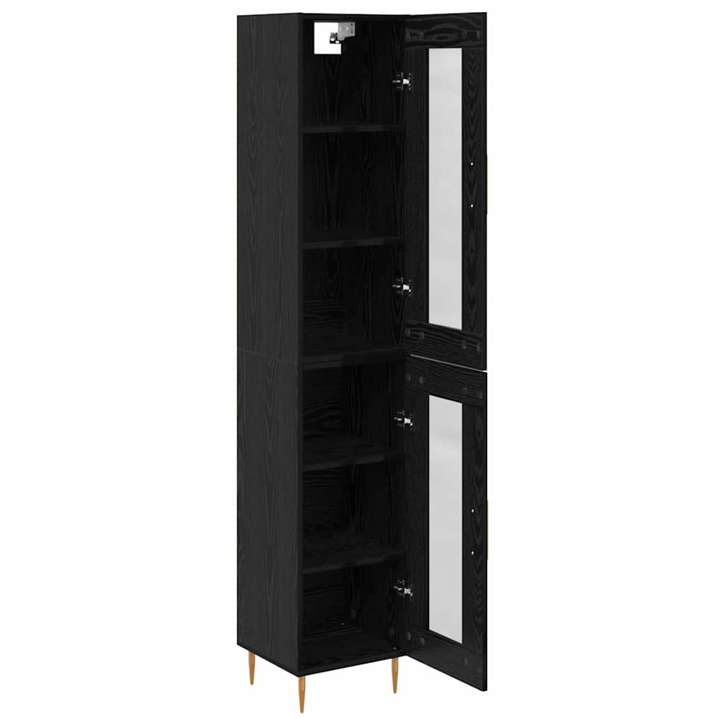 Haut Armoire Chêne noir 34,5 x 34 x 180 cm Bois d'ingénierie - XIOS