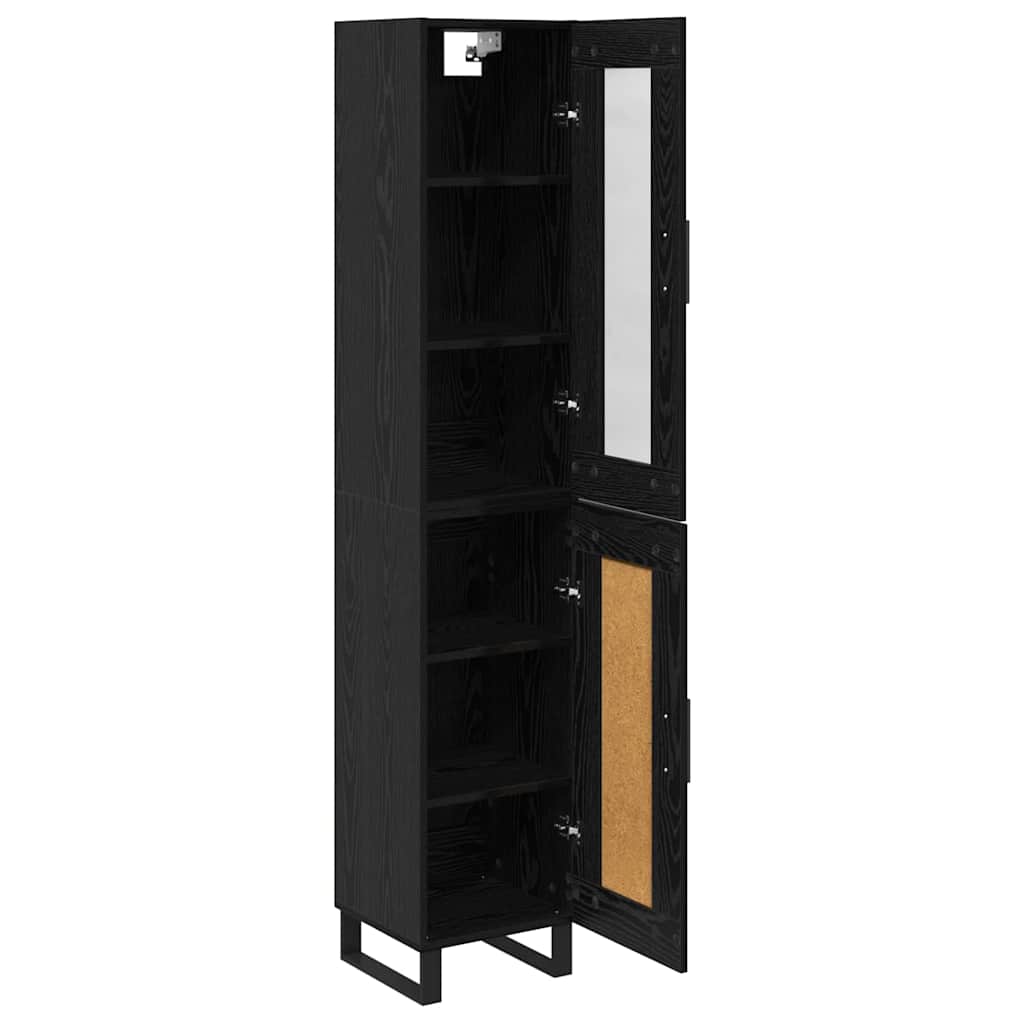 Haut Armoire Chêne noir 69,5 x 34 x 180 cm Bois d'ingénierie - XIOS