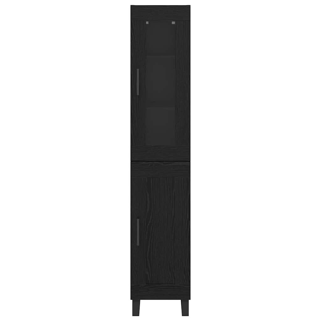 Haut Armoire Chêne noir 69,5 x 34 x 180 cm Bois d'ingénierie - XIOS