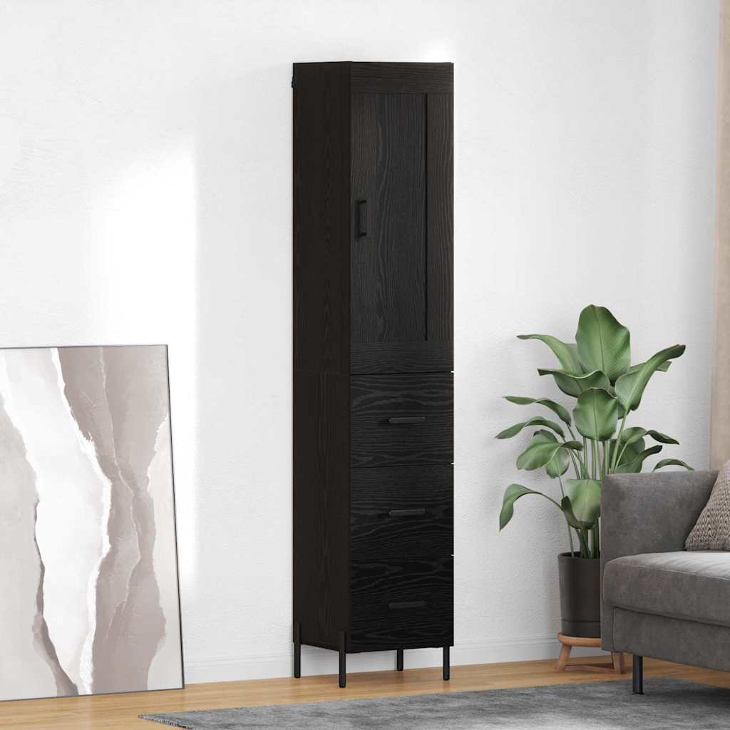 Haut Armoire Chêne noir 34,5 x 34 x 180 cm Bois d'ingénierie - XIOS