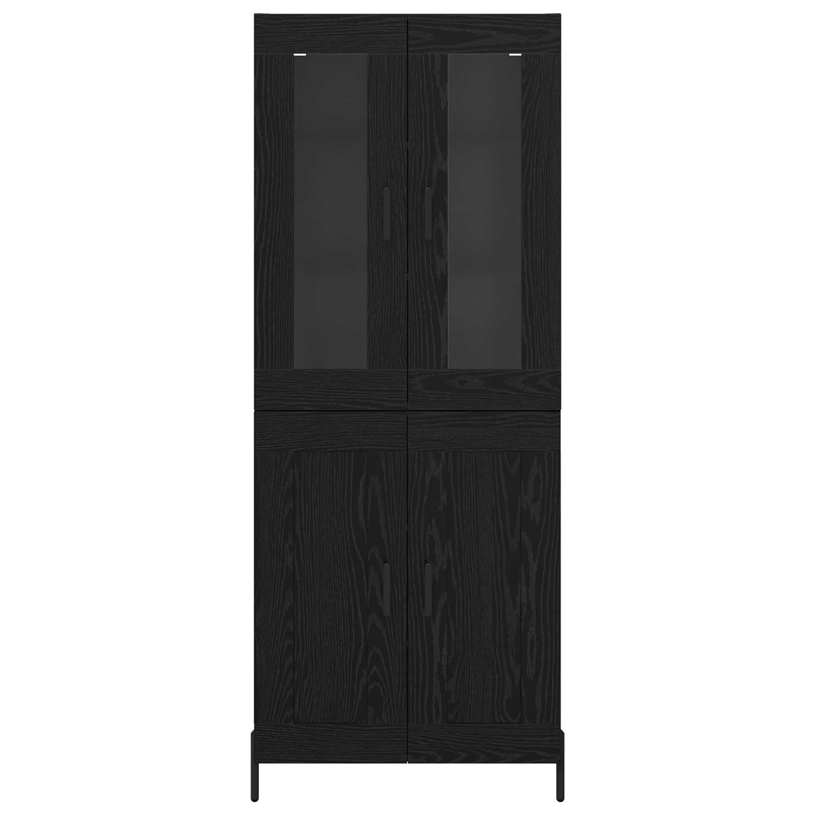 Haut Armoire Chêne noir 69,5 x 34 x 180 cm Bois d'ingénierie - XIOS