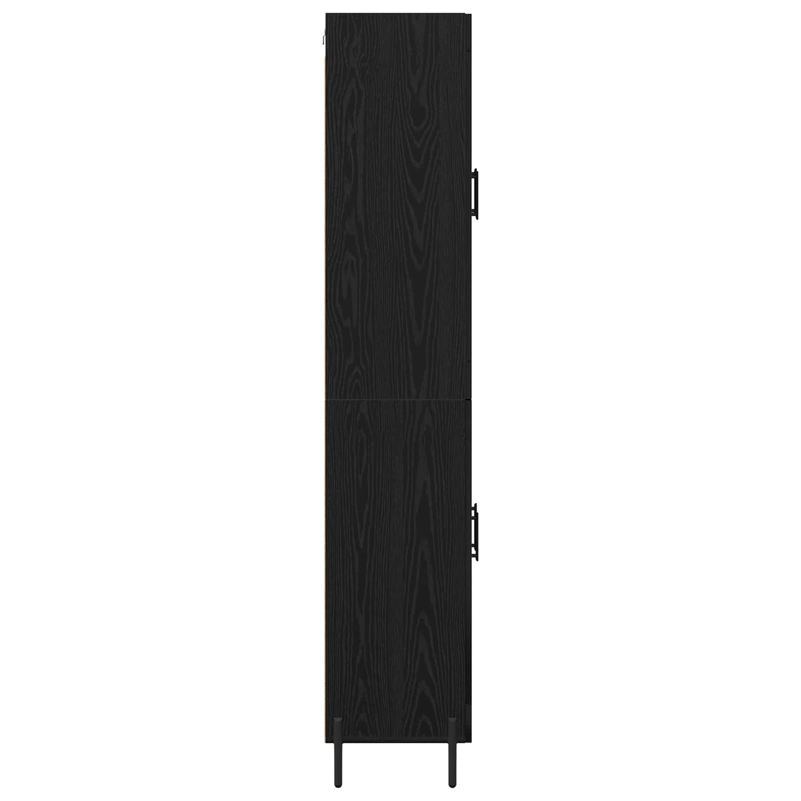 Haut Armoire Chêne noir 69,5 x 34 x 180 cm Bois d'ingénierie - XIOS