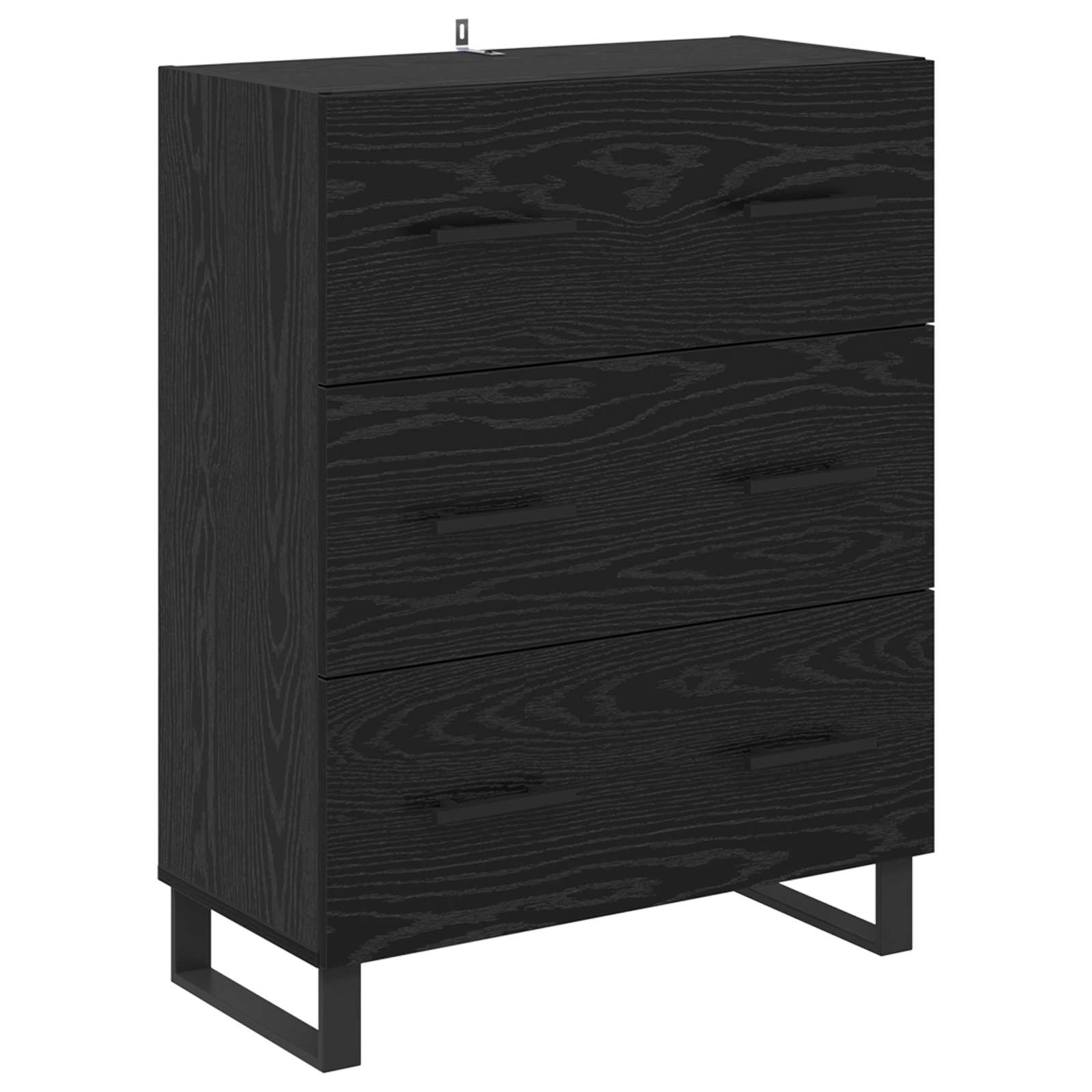 Haut Armoire Chêne noir 69,5 x 34 x 180 cm Bois d'ingénierie - XIOS