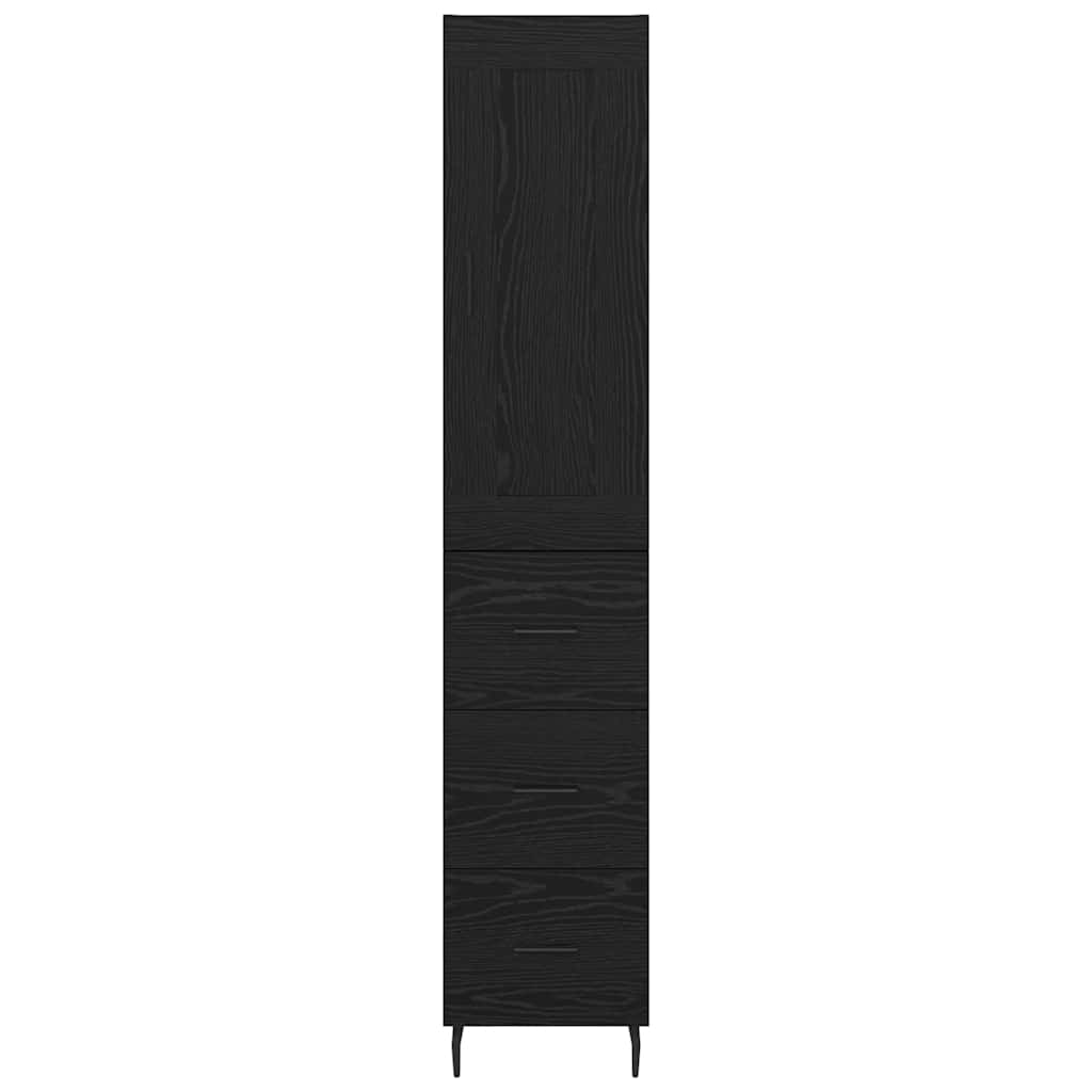 Haut Armoire Chêne noir 34,5 x 34 x 180 cm Bois d'ingénierie - XIOS