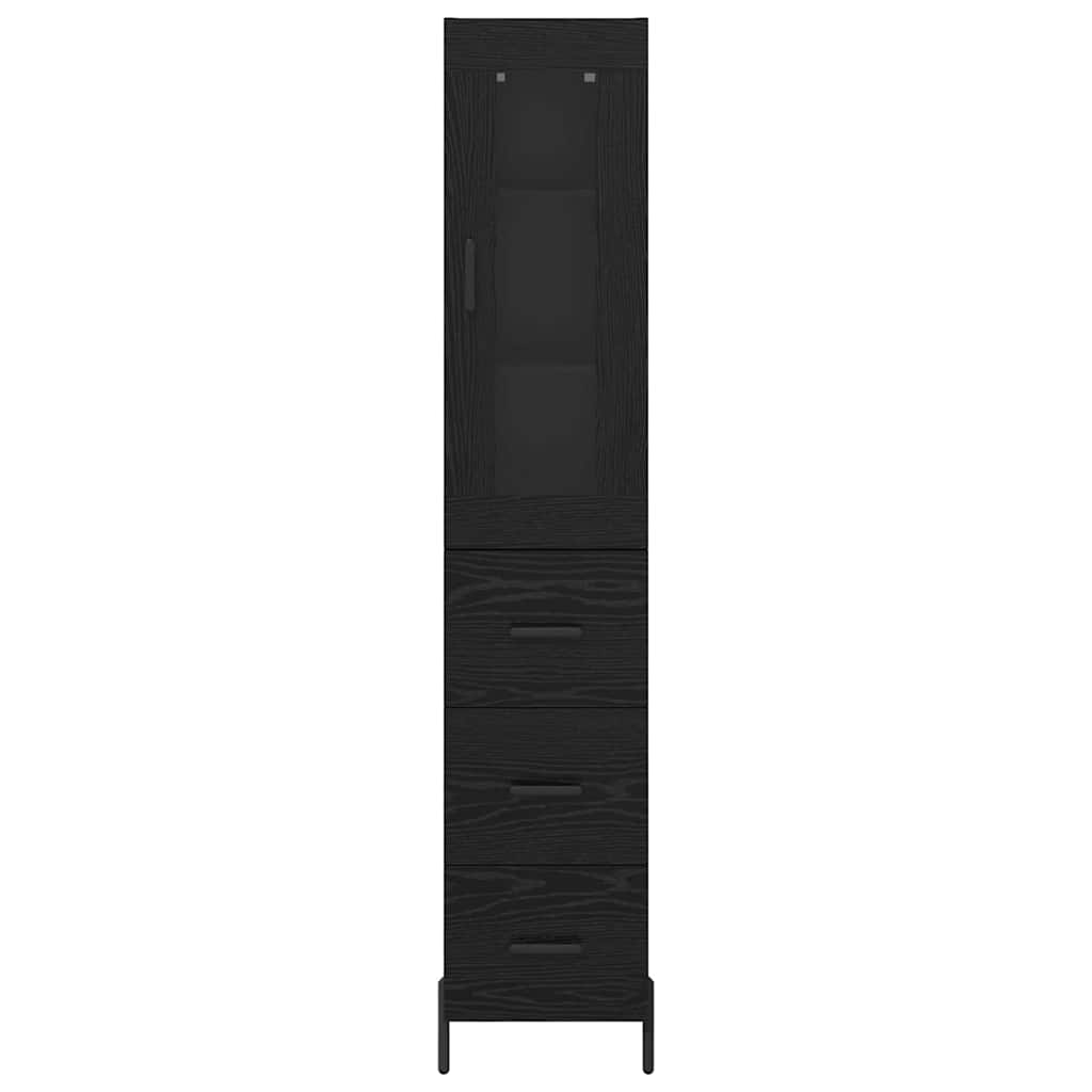 Haut Armoire Chêne noir 34,5 x 34 x 180 cm Bois d'ingénierie - XIOS
