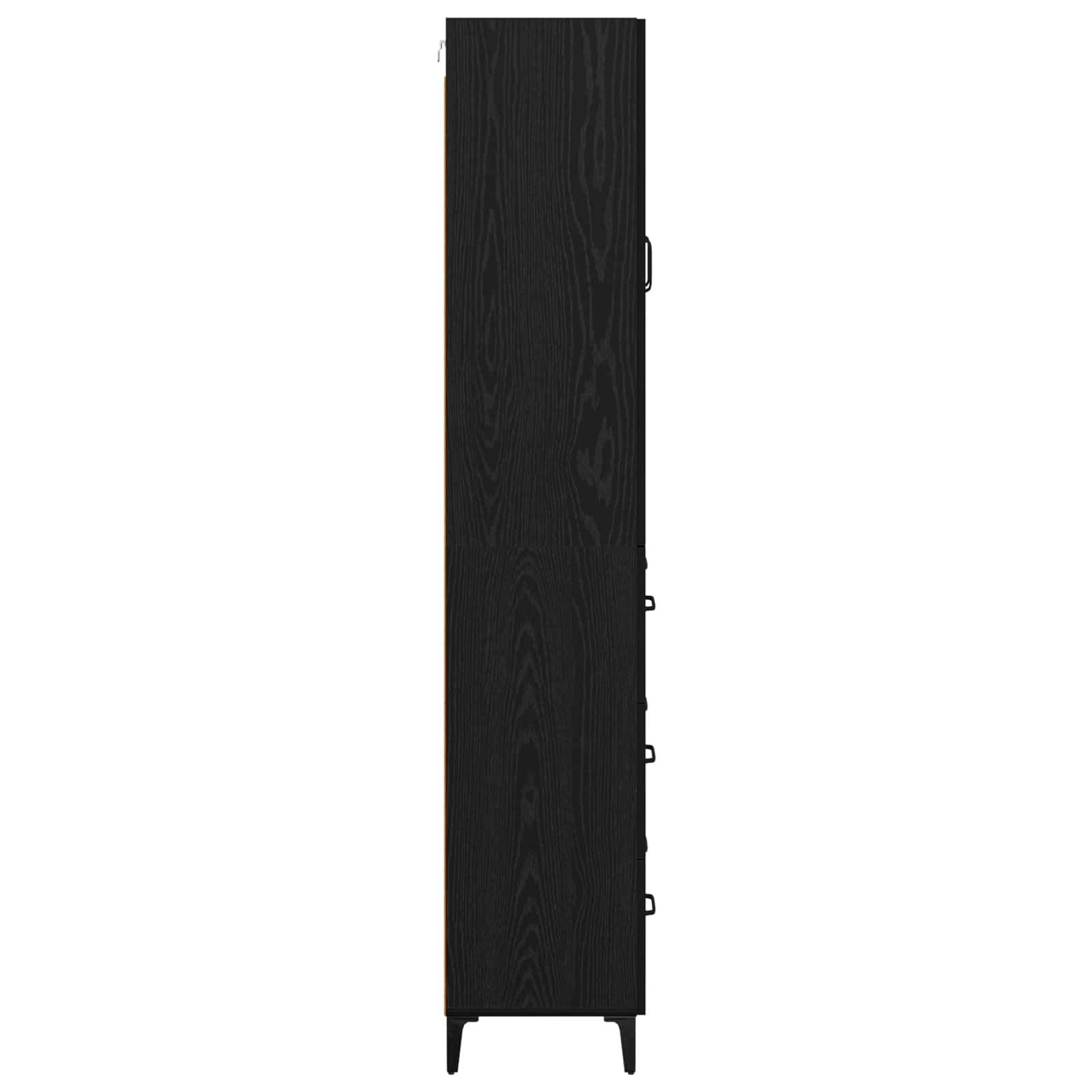Haut Armoire Chêne noir 69,5 x 34 x 180 cm Bois d'ingénierie - XIOS