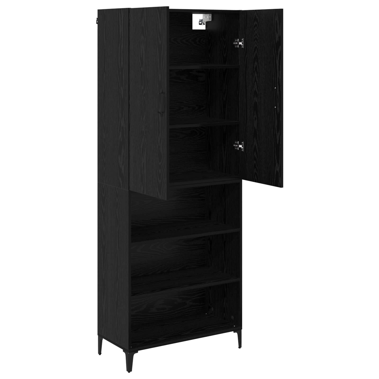 Haut Armoire Chêne noir 69,5 x 34 x 180 cm Bois d'ingénierie - XIOS