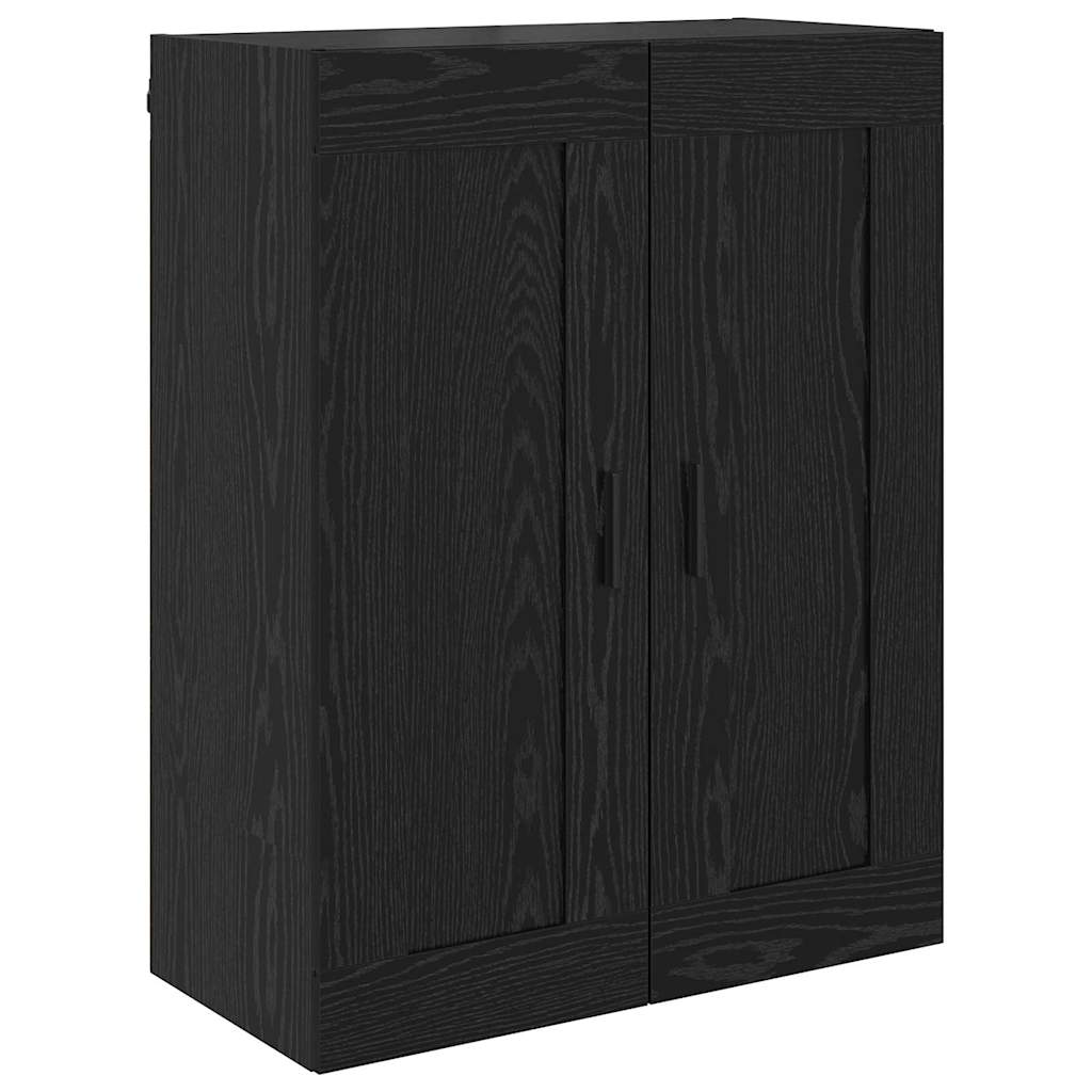 Haut Armoire Montage mural 2 pcs Chêne noir 69,5 x 34 x 180 cm - XIOS