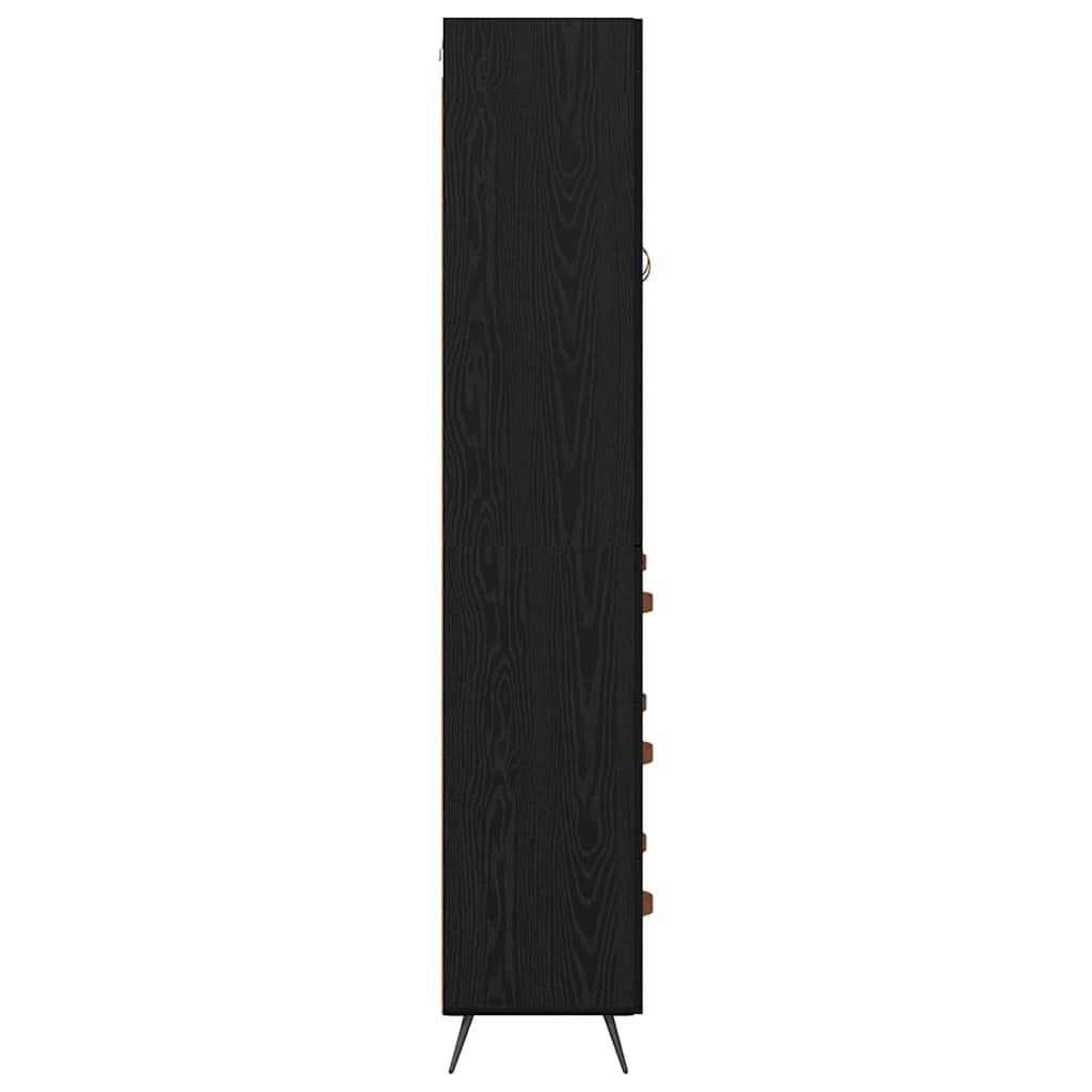 Haut Armoire Chêne noir 69,5 x 34 x 180 cm Bois d'ingénierie - XIOS
