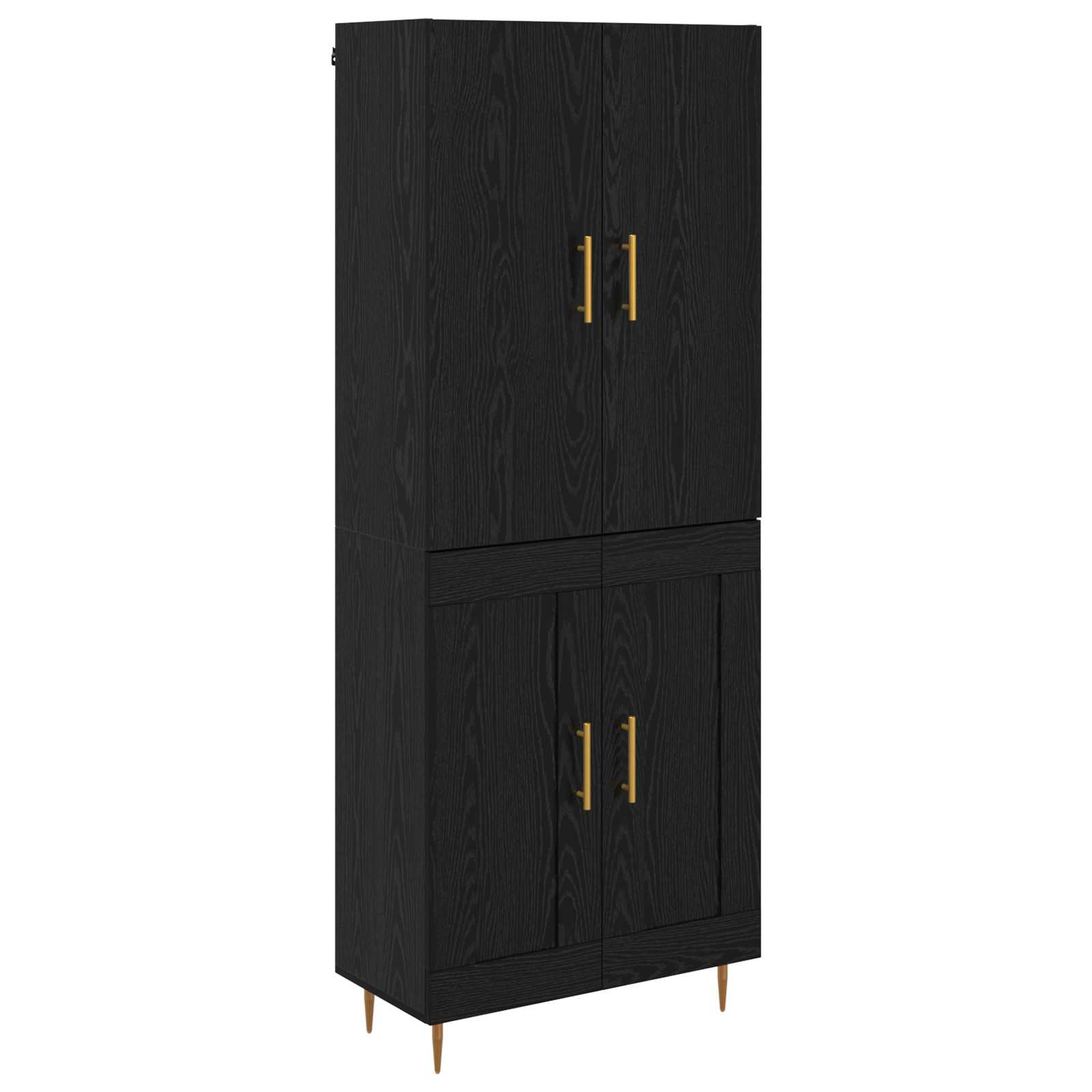 Haut Armoire Chêne noir 69,5 x 34 x 180 cm Bois d'ingénierie - XIOS