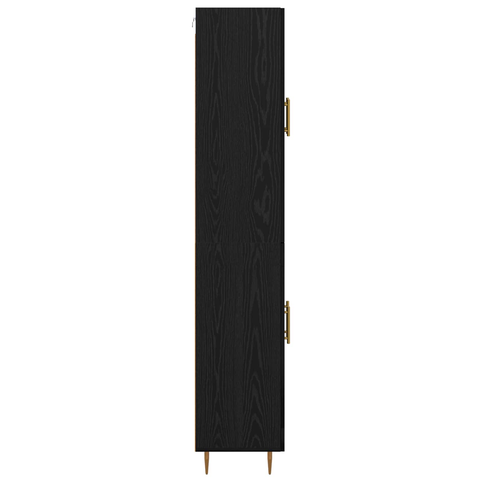 Haut Armoire Chêne noir 69,5 x 34 x 180 cm Bois d'ingénierie - XIOS