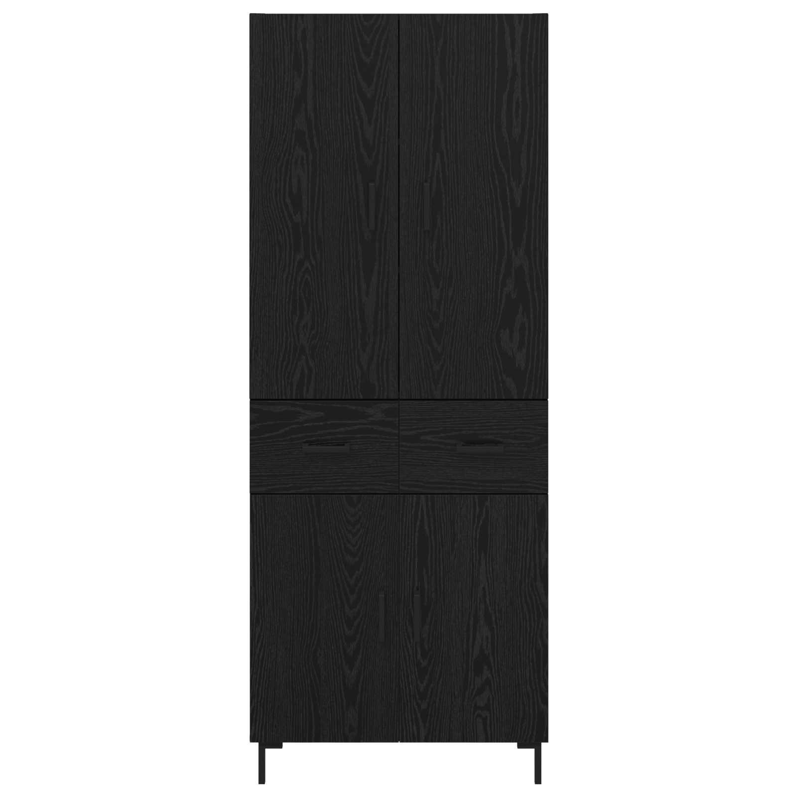Haut Armoire Chêne noir 69,5 x 34 x 180 cm Bois d'ingénierie - XIOS