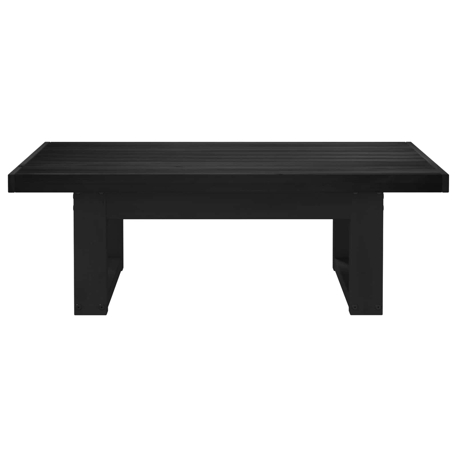 Table basse NOAIN Noir 119 x 60 x 40 cm Bois de pin massif - XIOS