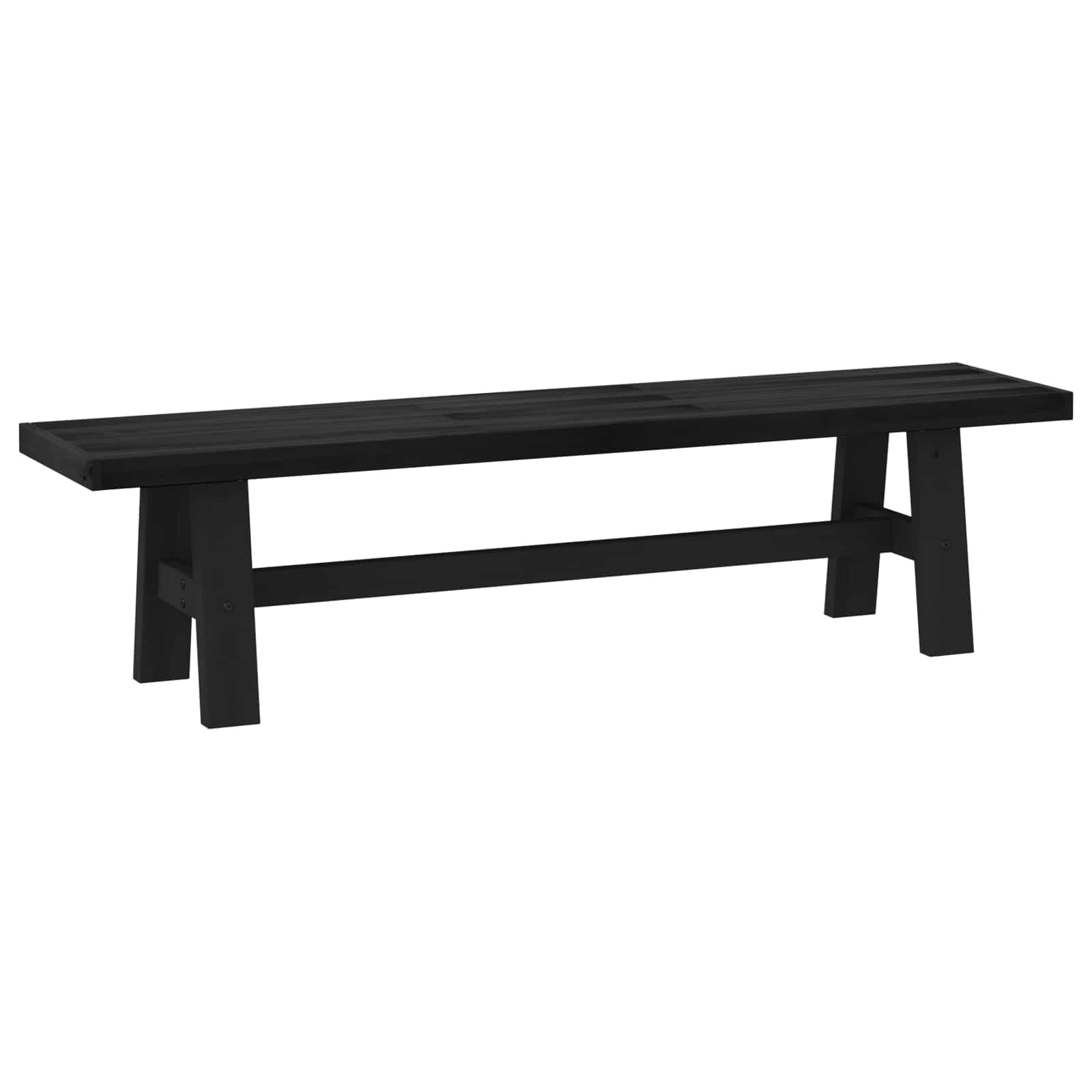 Banc de salle à manger NOAIN 160 x 41 x 45 cm Pin massif Noir - XIOS
