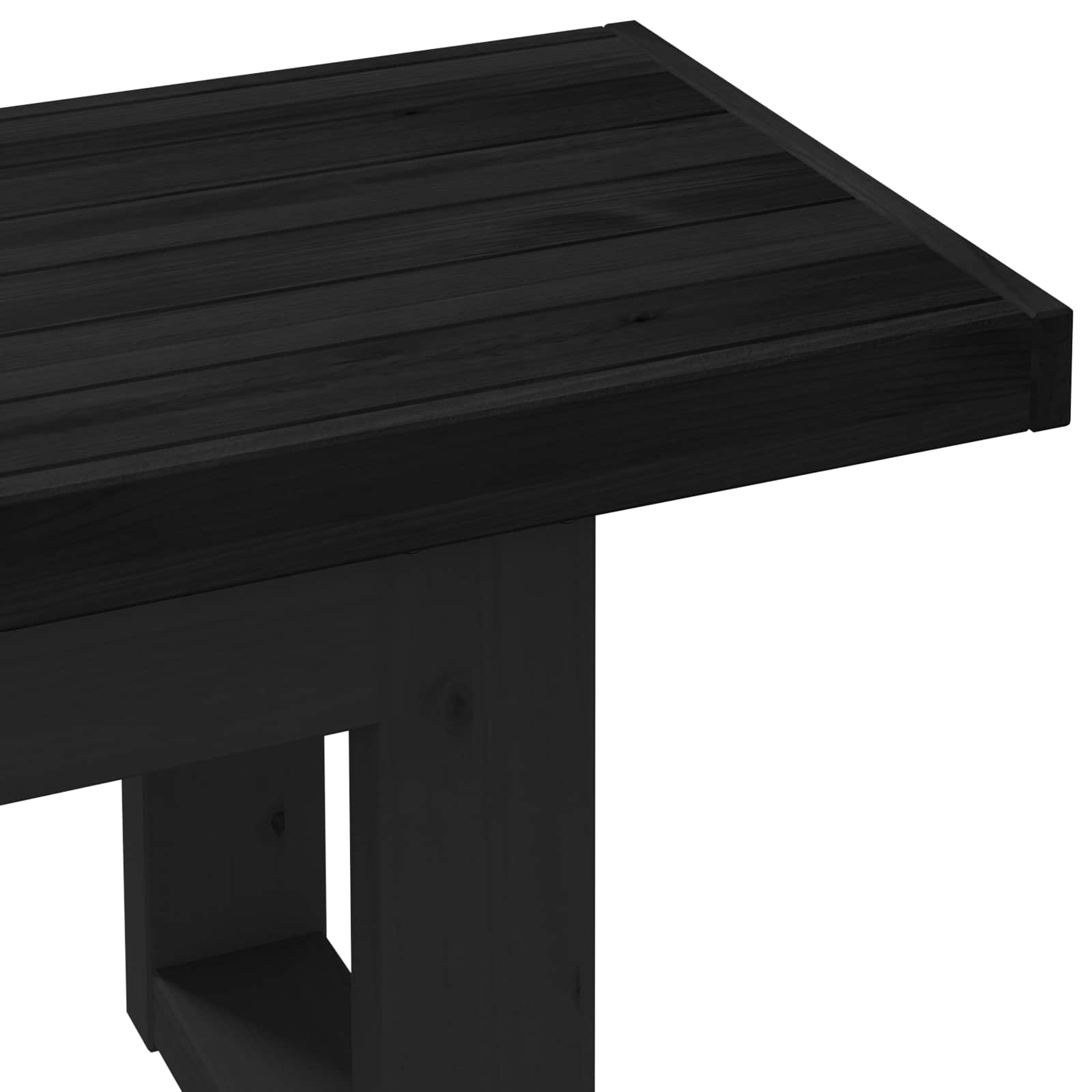 Banc de salle à manger NOAIN 160 x 41 x 45 cm Pin massif Noir - XIOS