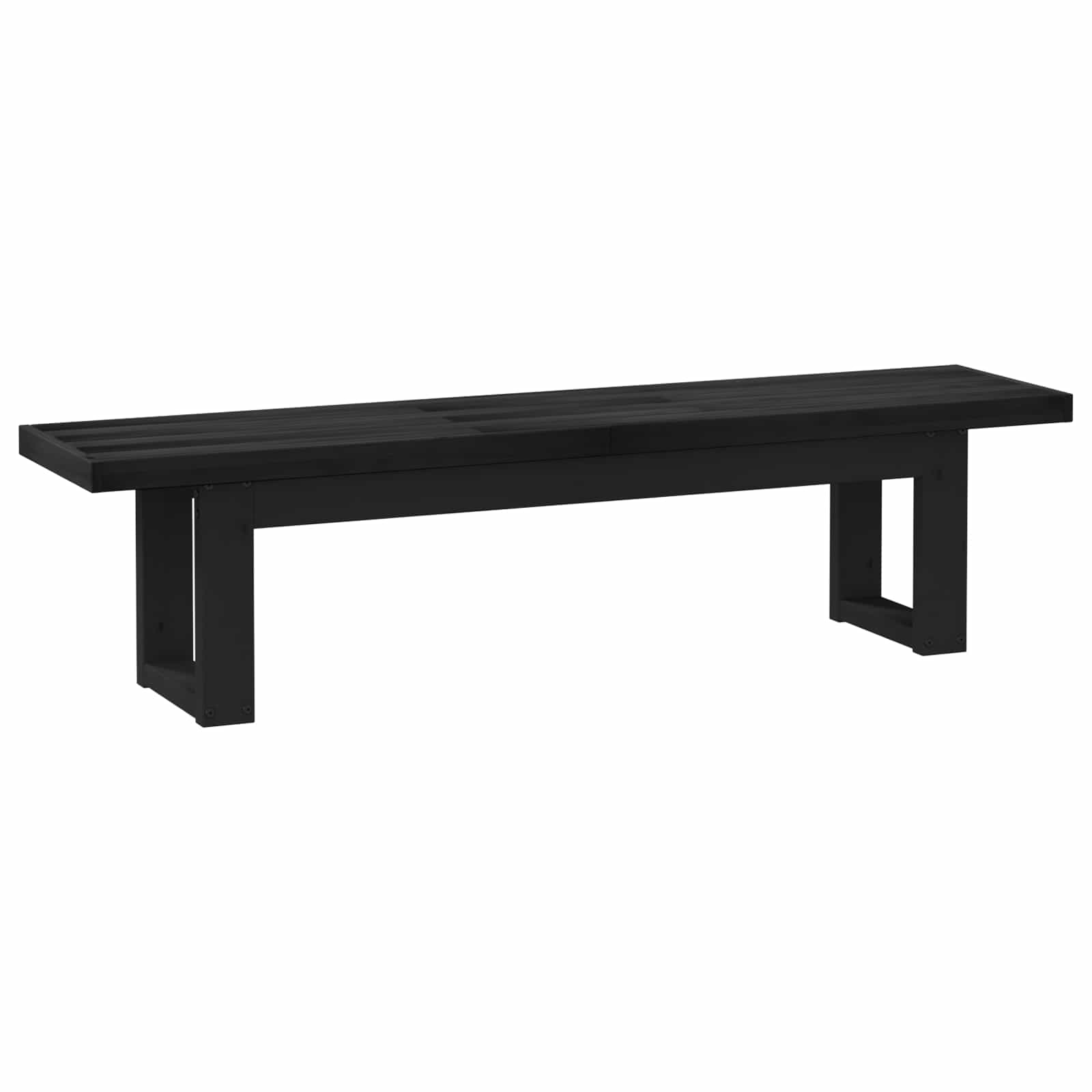 Banc de salle à manger NOAIN 160 x 41 x 45 cm Pin massif Noir - XIOS