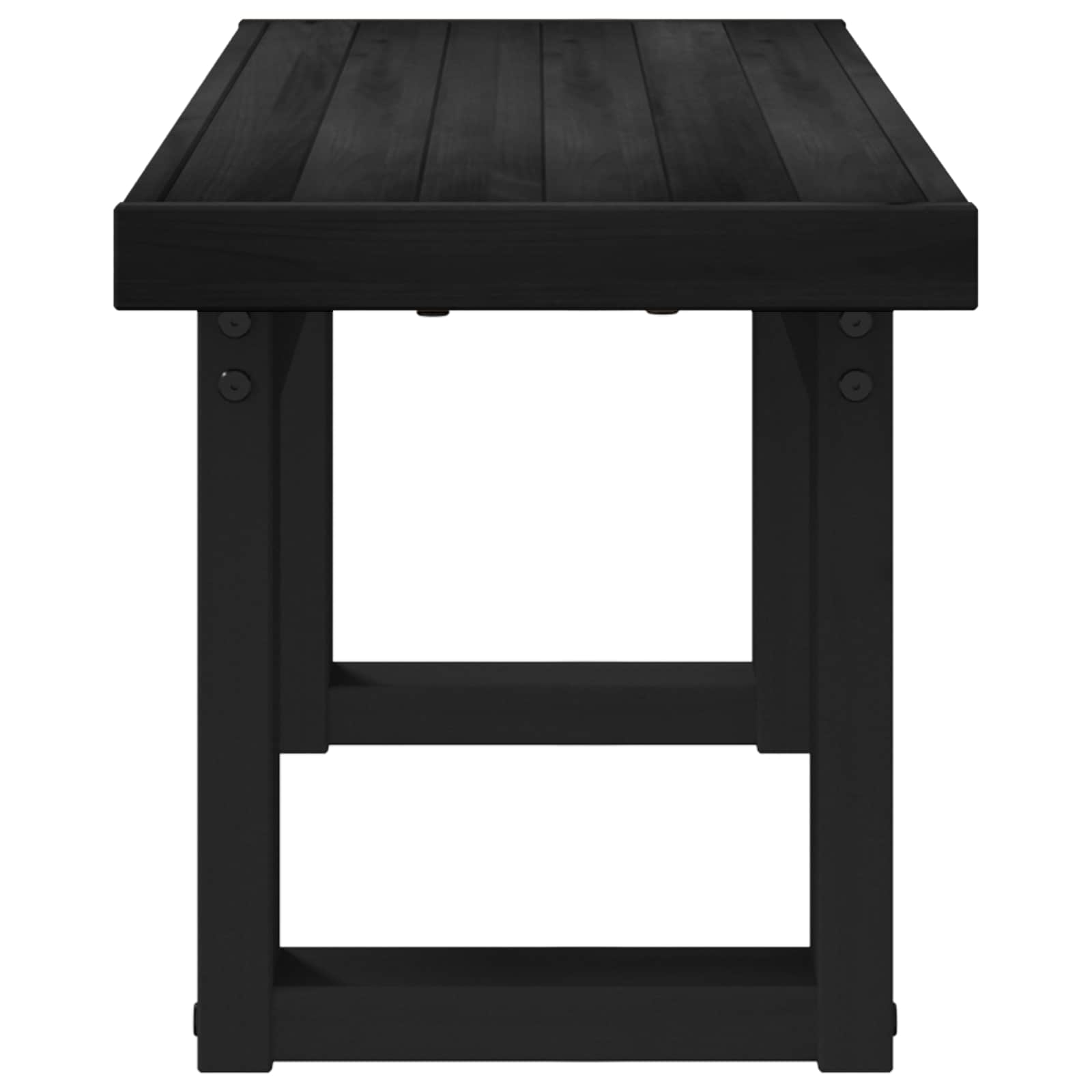 Banc de salle à manger NOAIN 120 x 41 x 45 cm Pin massif Noir - XIOS