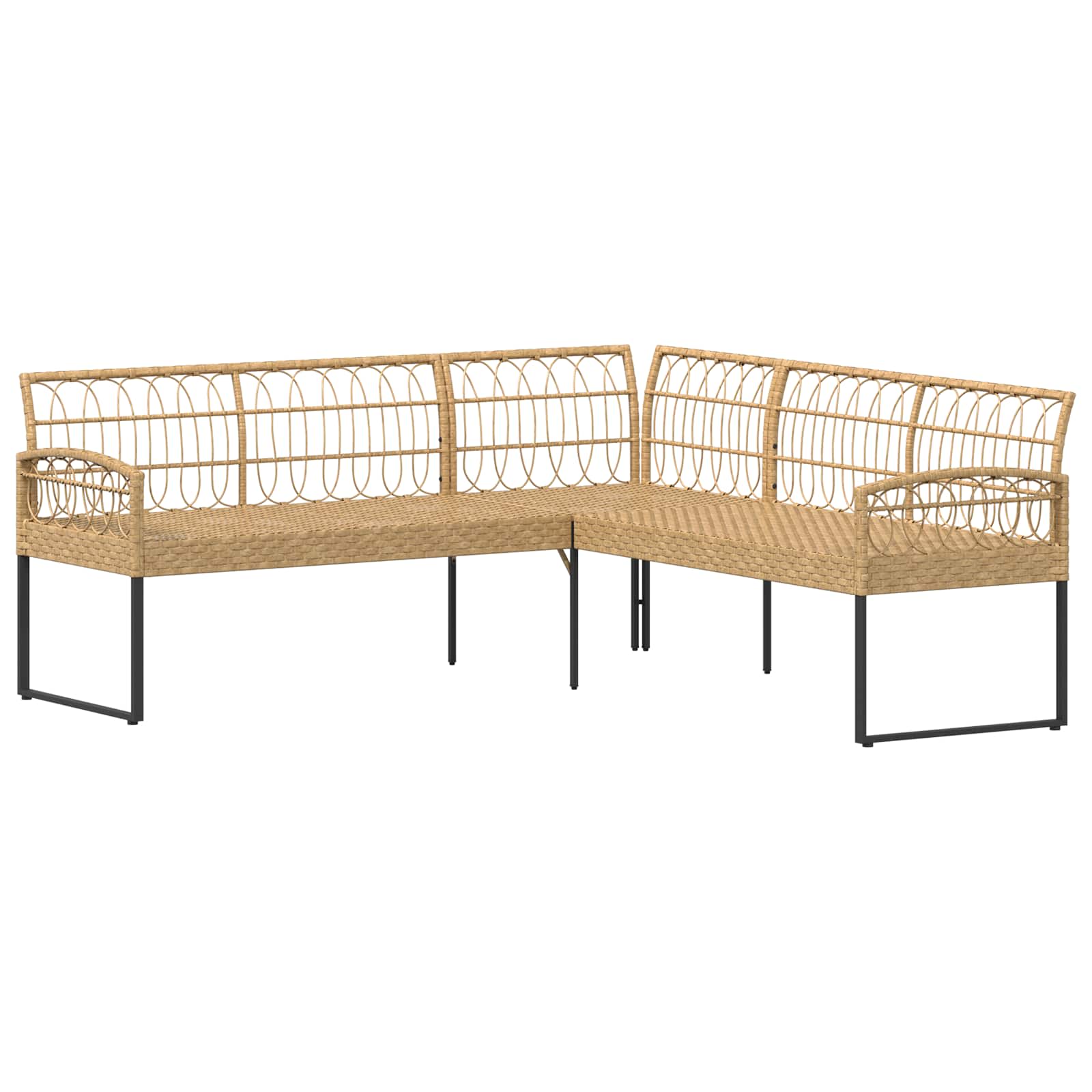 Ensemble de canapé de jardin avec coussin 2 pcs Naturel - XIOS