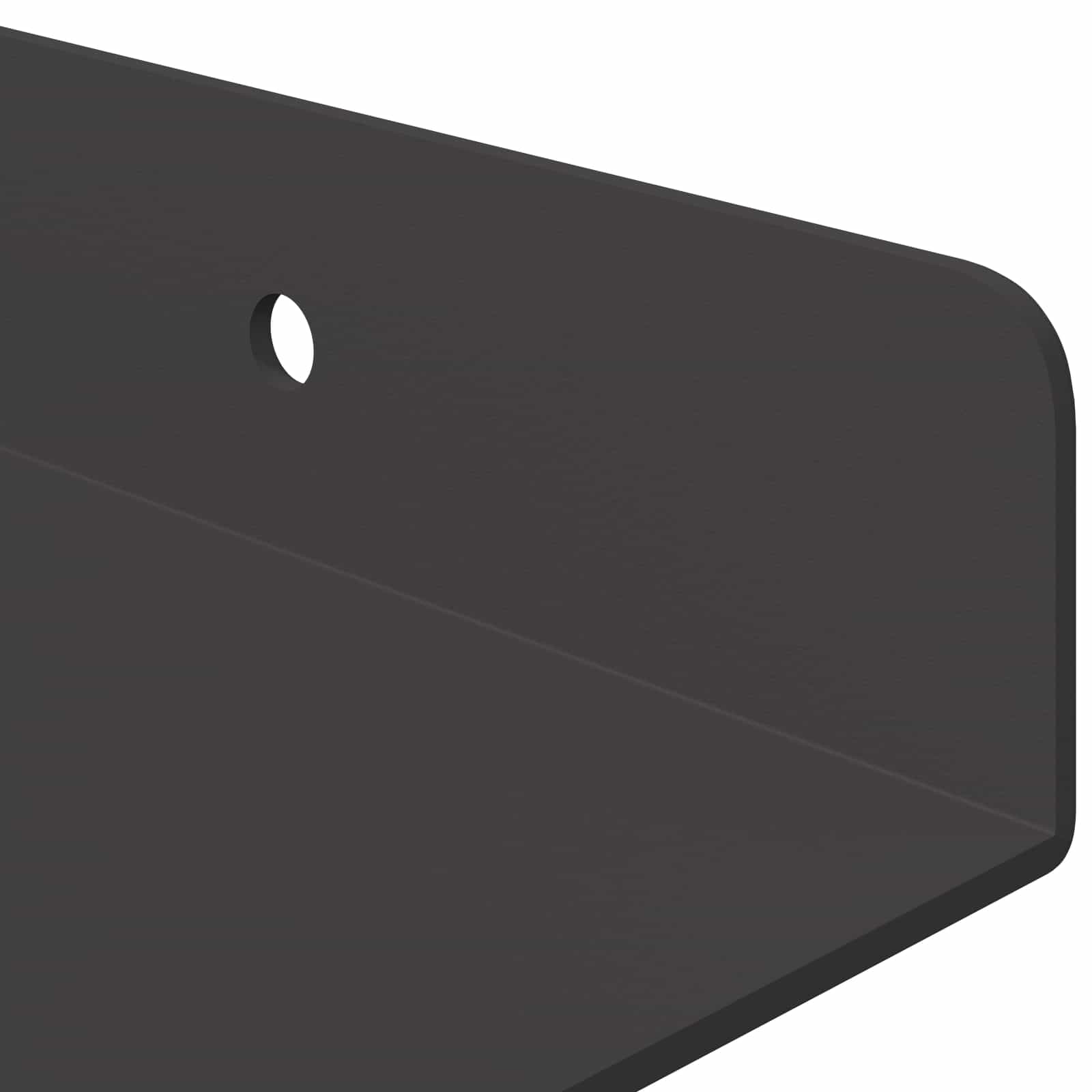 Étagère Murale avec étagère 3 pcs Noir 80 x 9 x 2.5 cm - XIOS