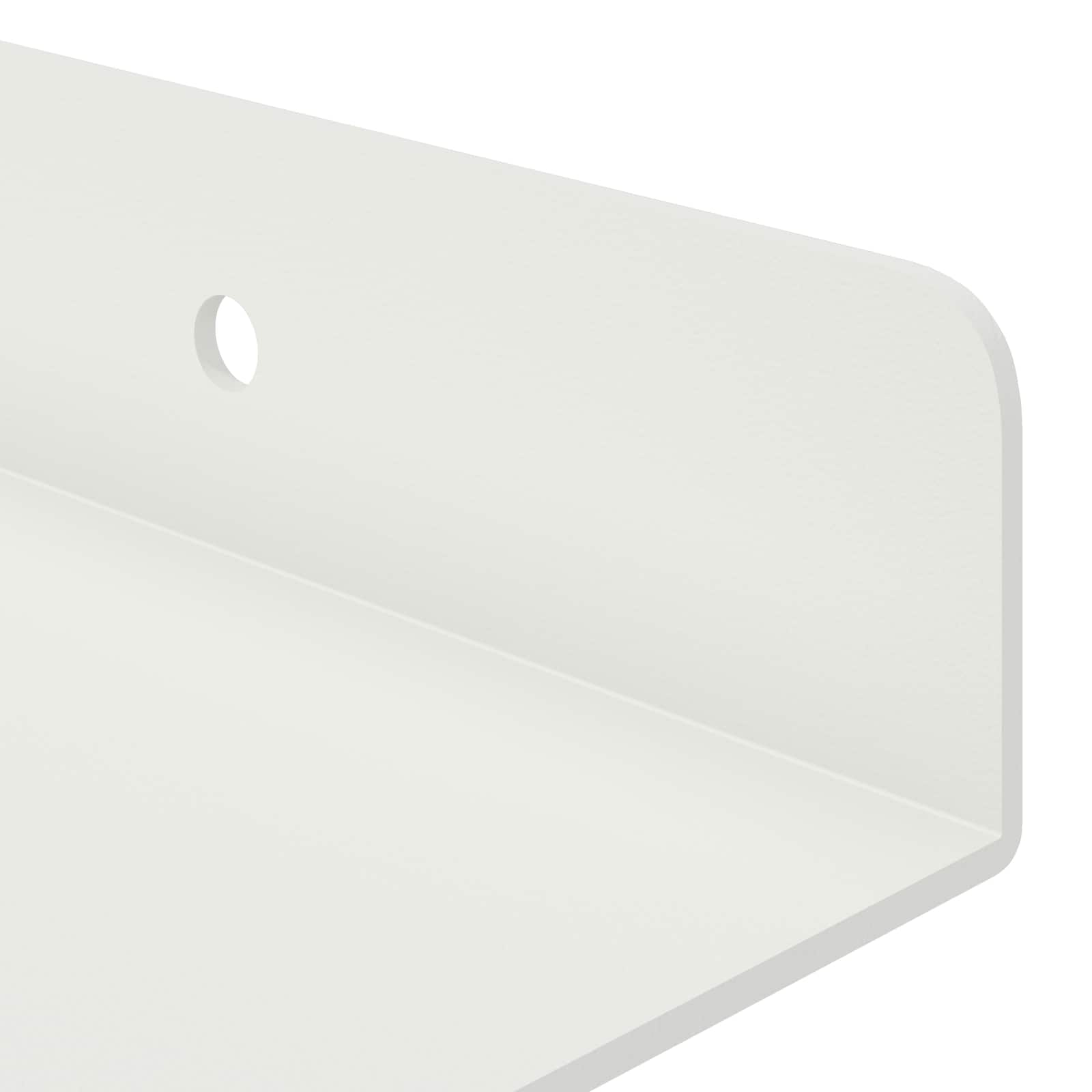 Étagère Murale avec étagère 2 pcs Blanc 60 x 9 x 2,5 cm - XIOS