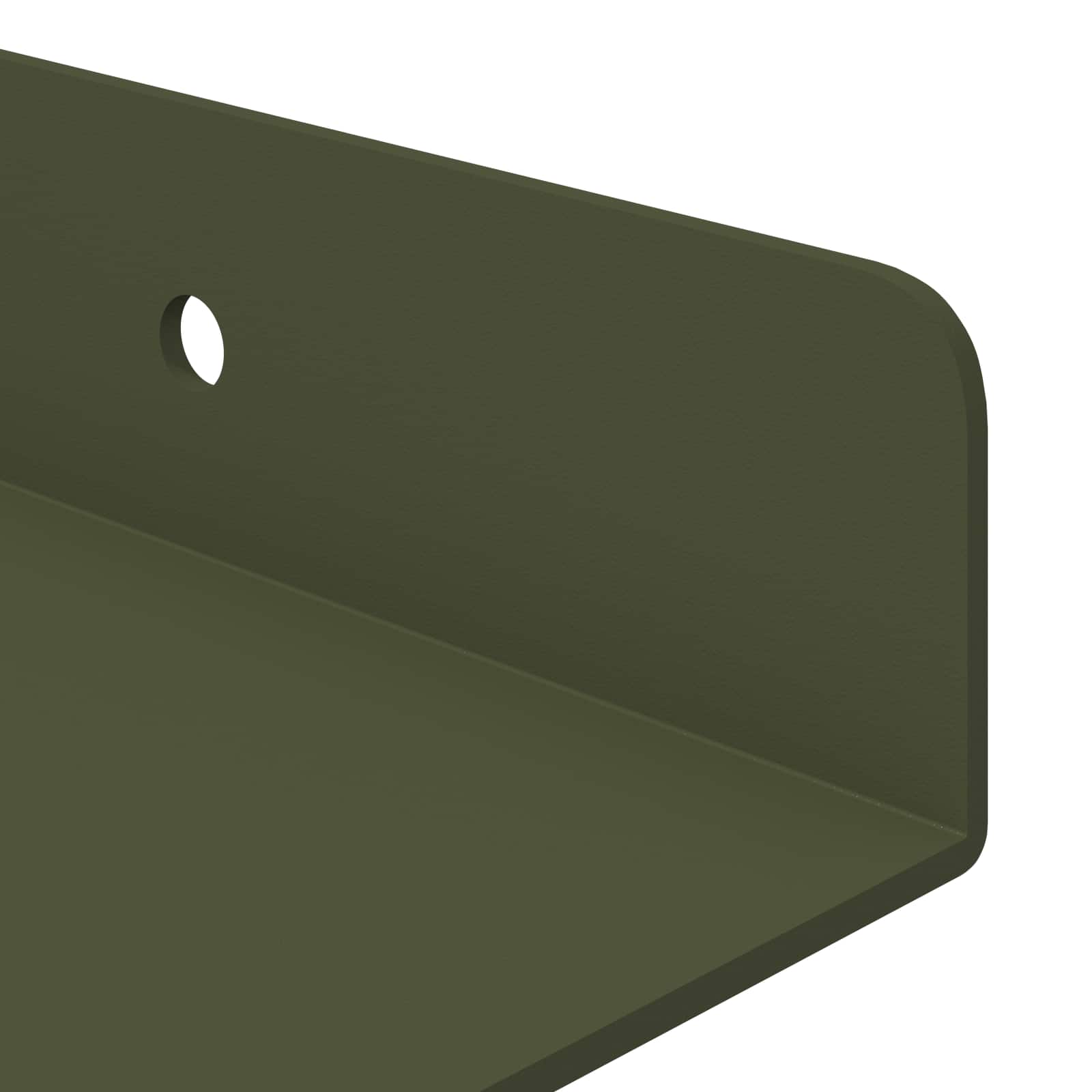 Étagère Murale avec étagère 4 pcs Vert olive 80 x 9 x 2,5 cm - XIOS