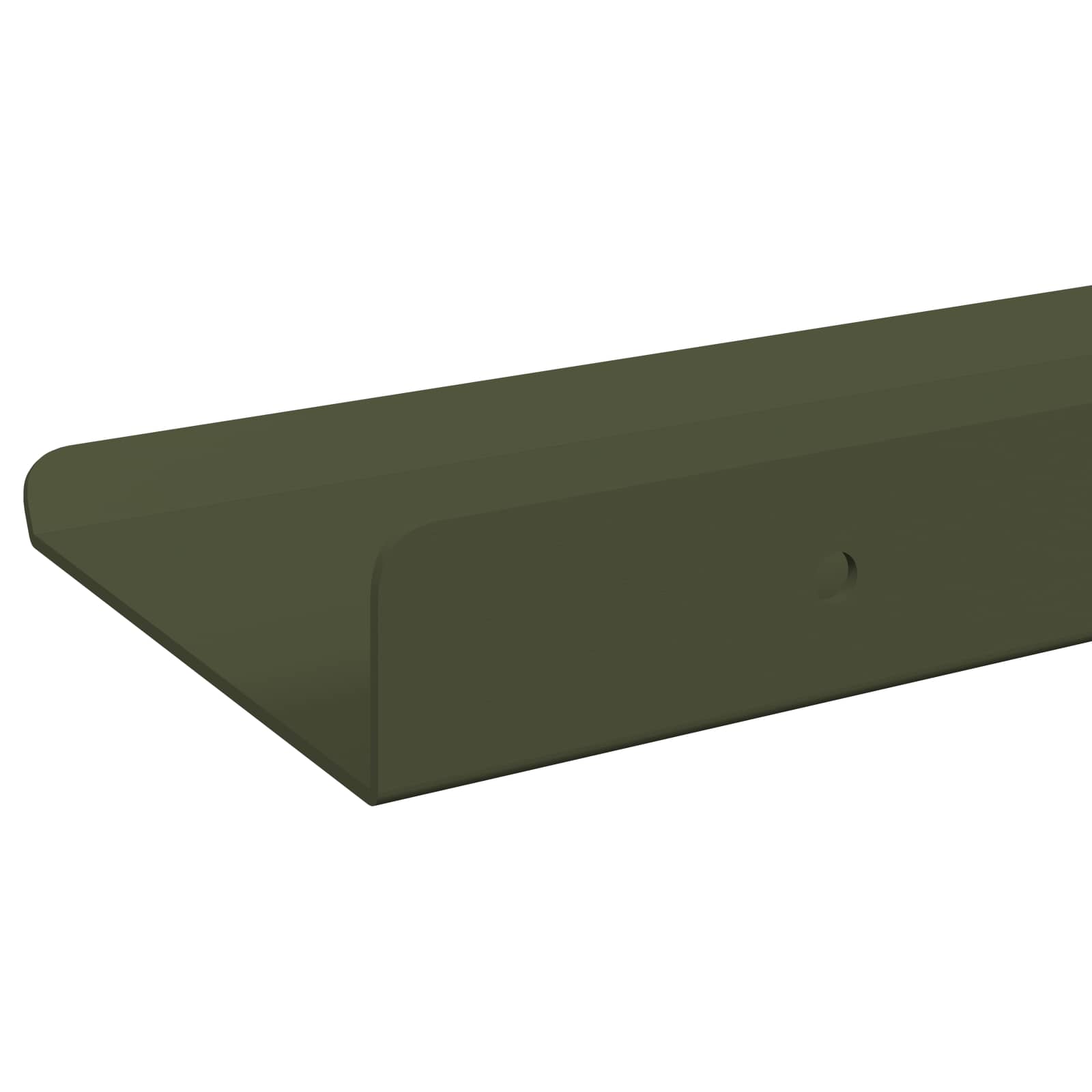 Étagère Murale avec étagère 4 pcs Vert olive 80 x 9 x 2,5 cm - XIOS