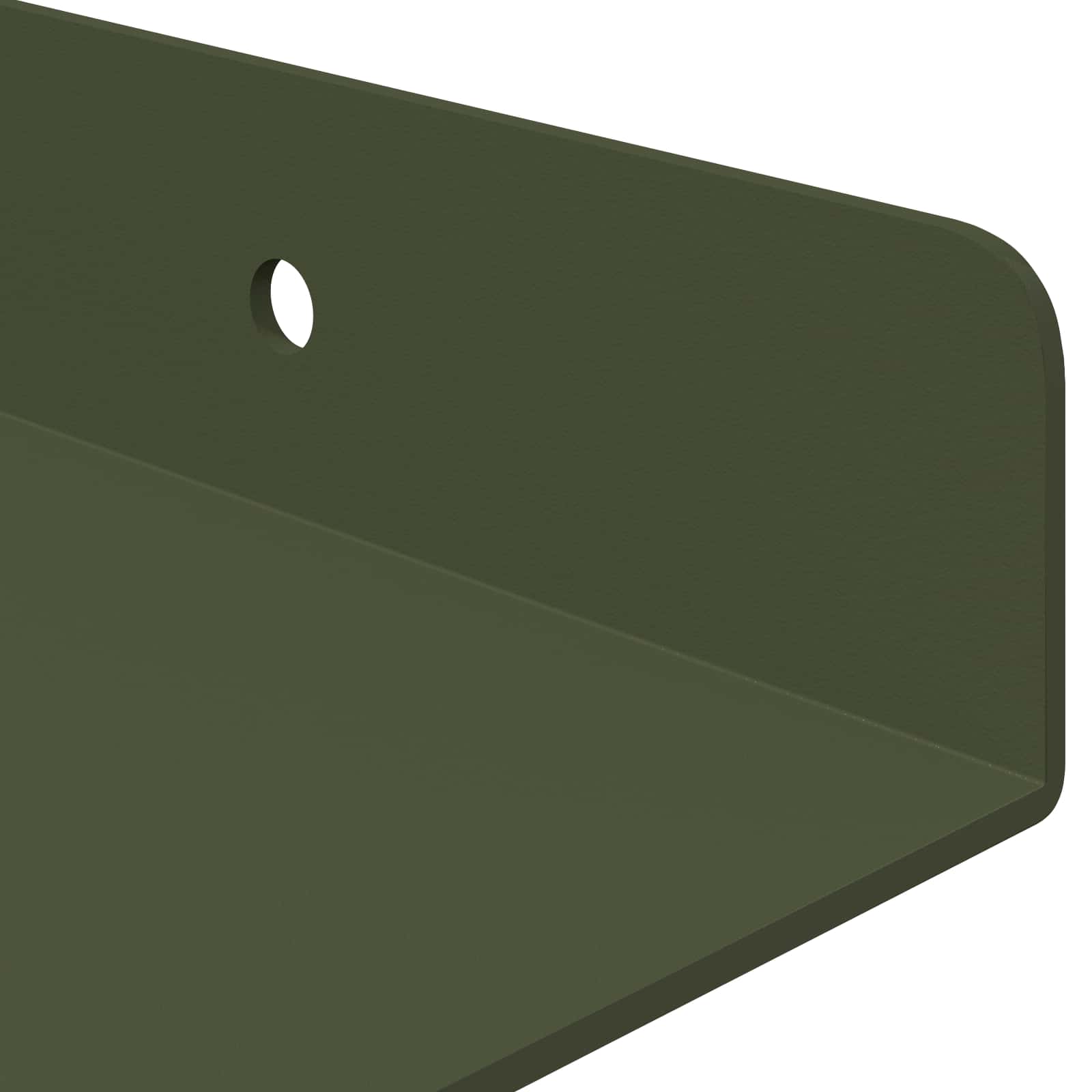 Étagère Murale avec étagère 4 pcs Vert olive 30 x 18 x 2,5 cm - XIOS